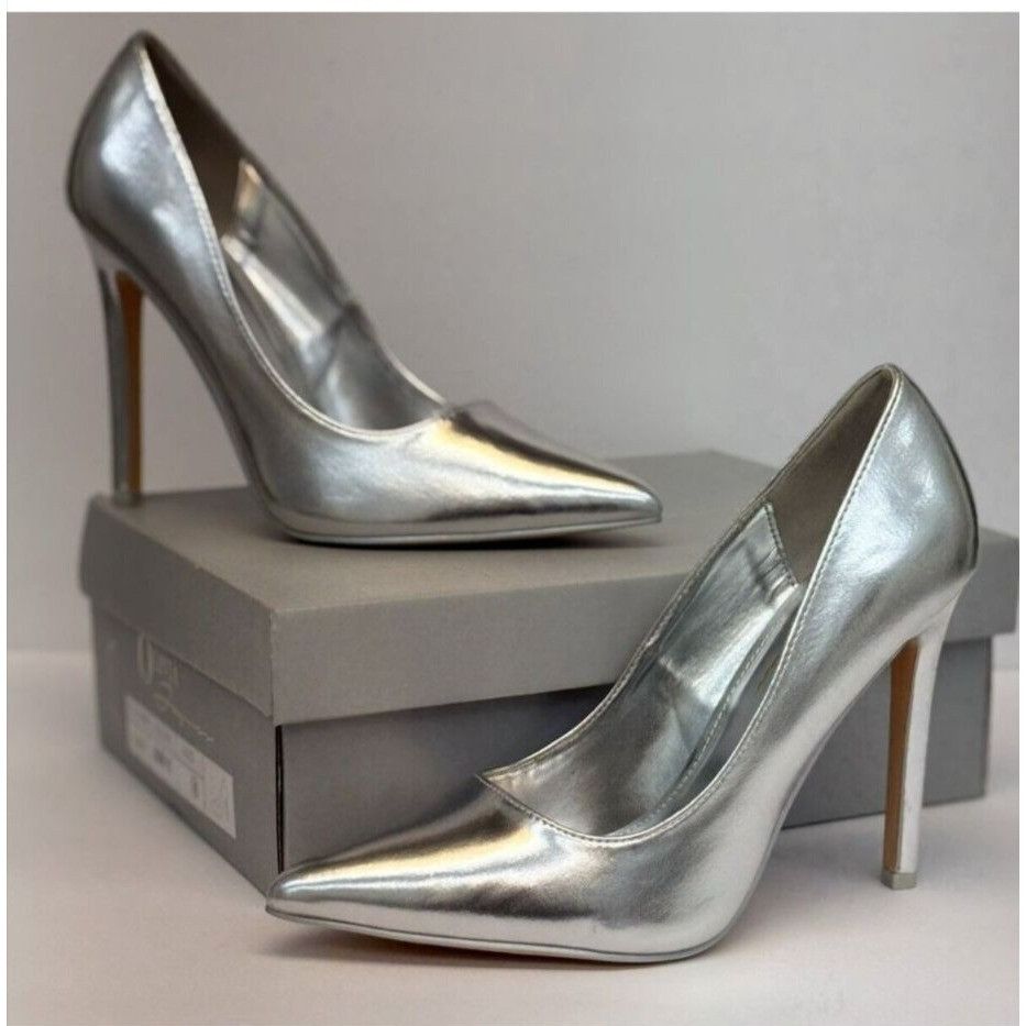 Other OLIVIA FERGUSON / Kiara / Metallic Silver / Pointed / Toe H Size US 8.5 / IT 38.5 - 6 Thumbnail