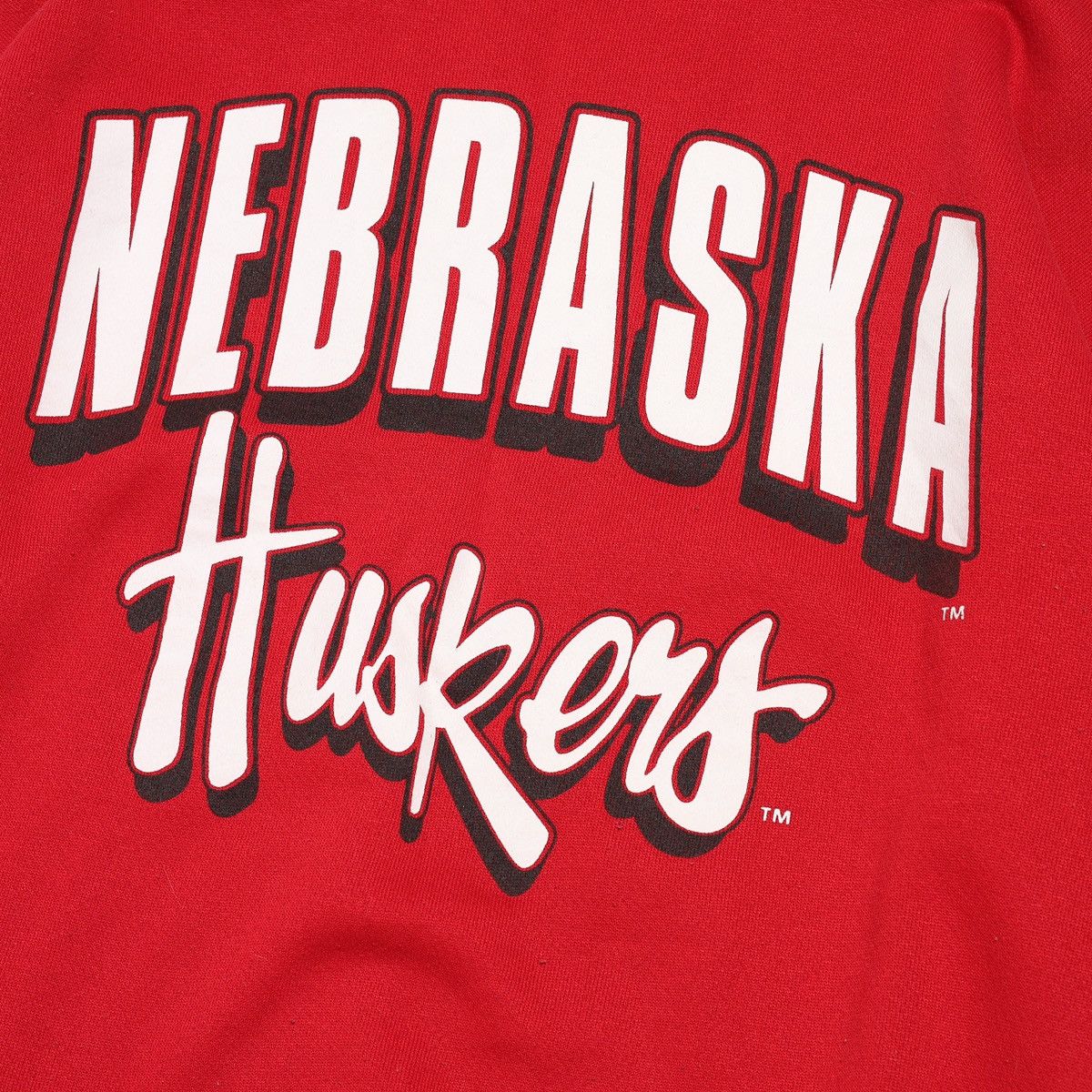 NCAA Vintage Huskers Nebraska Red Sweatshirt Size US L / EU 52-54 / 3 - 3 Thumbnail