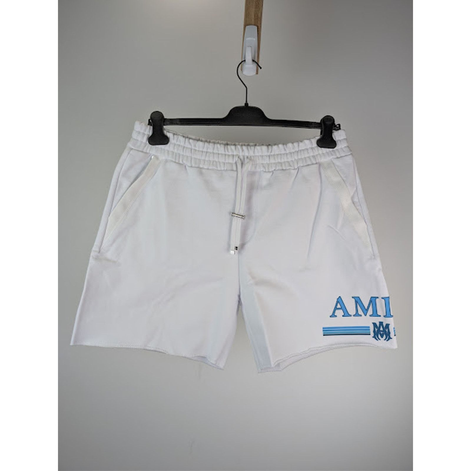 Amiri o1rshd1 MA Bar Watercolor Logo Short in White Size US 30 / EU 46 - 9 Thumbnail