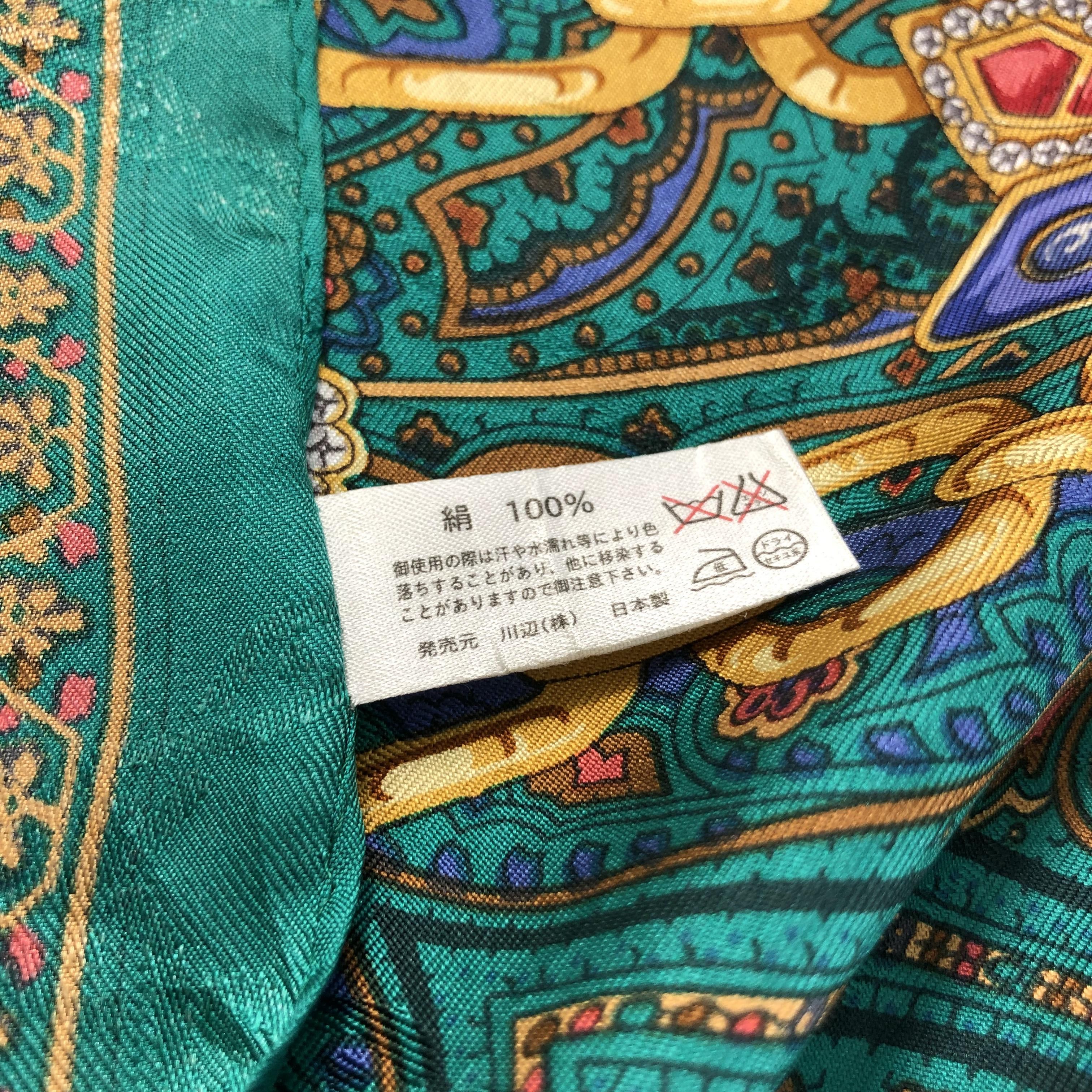Vintage Vintage Andrea Ricci Jewelry Paisley Silk Scarf M386 Size ONE SIZE - 6 Thumbnail