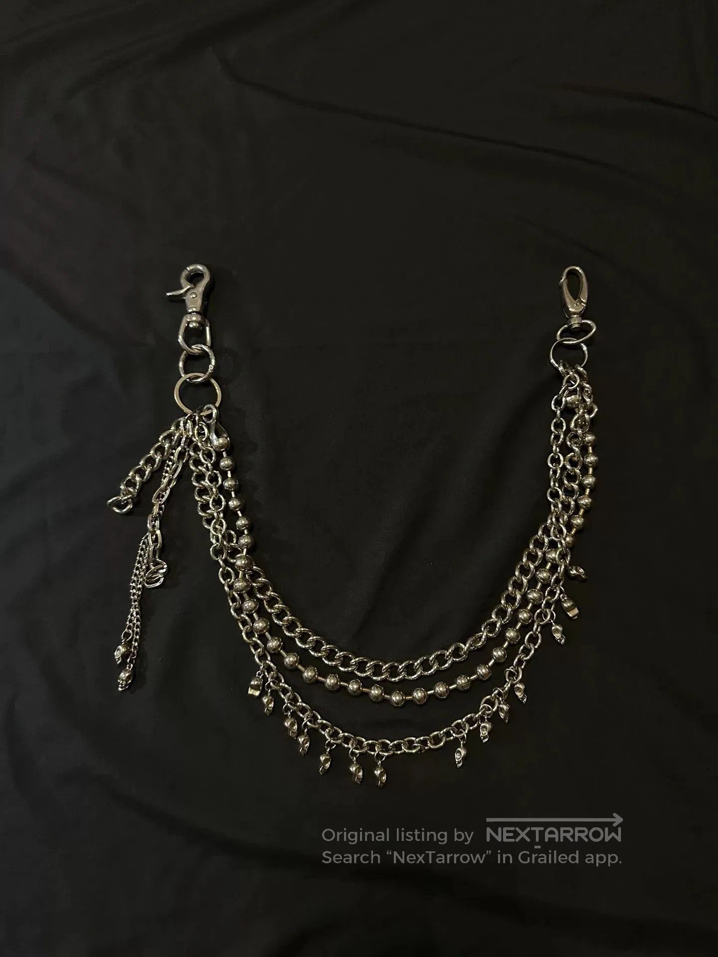 Vintage Vintage 80s Japanese Skull Triple Chain. Size ONE SIZE - 1 Thumbnail
