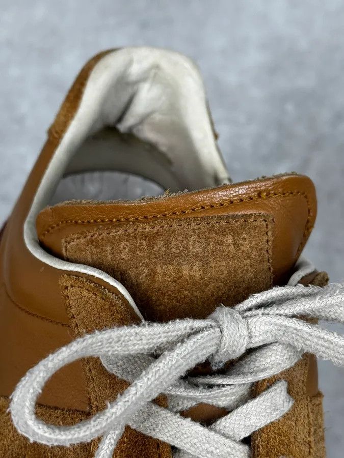 Maison Margiela Maison Margiela Replica Mustard Leather Army Sneakers Size US 7 / EU 40 - 3 Thumbnail