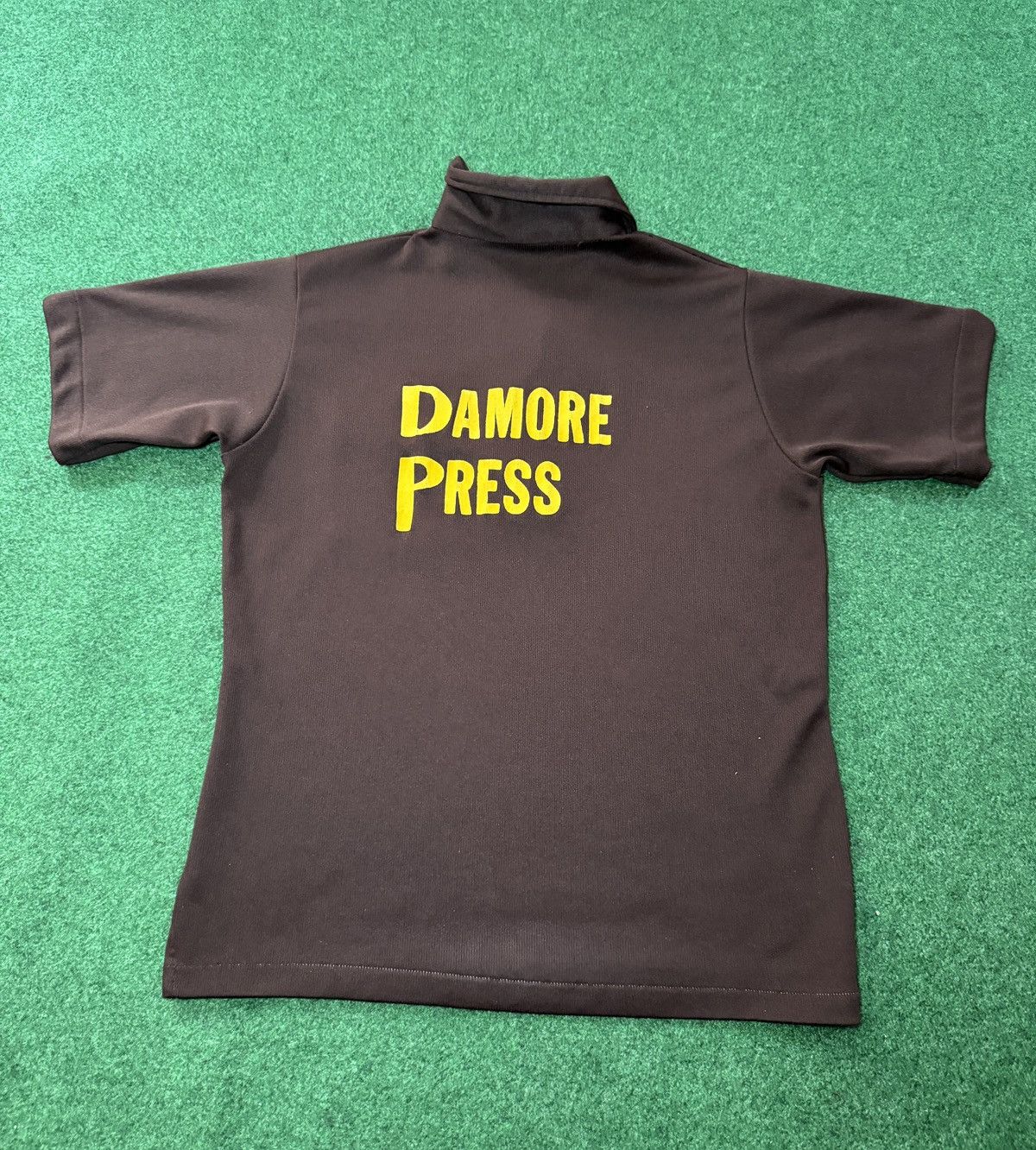Vintage True Vintage 70s Chain Stitch Damore Press Lynn Polo Shirt Size US L / EU 52-54 / 3 - 4 Thumbnail