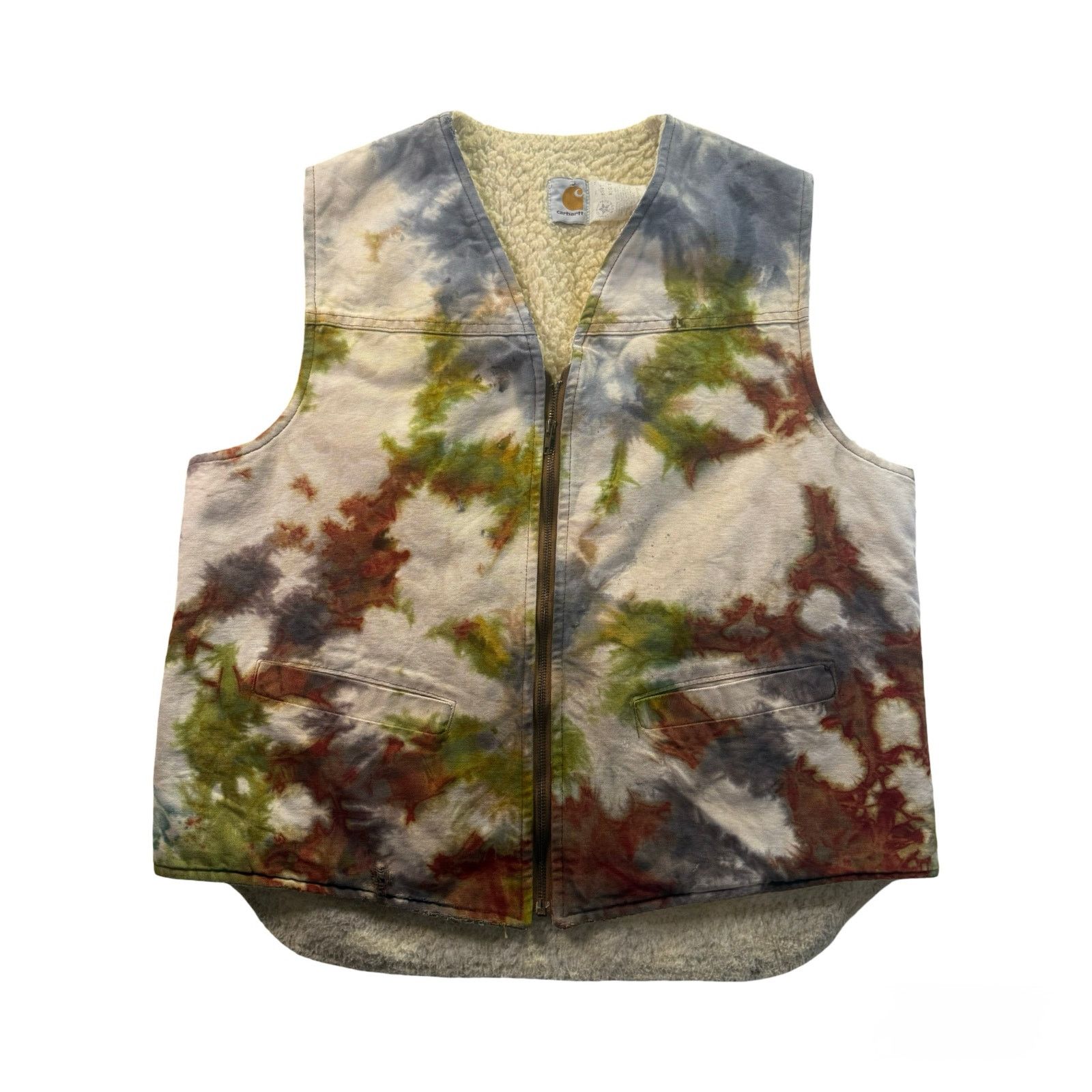 Carhartt XL vintage Carhartt, Tie Dye vest by Air Bear Wear Size US XL / EU 56 / 4 - 1 Thumbnail