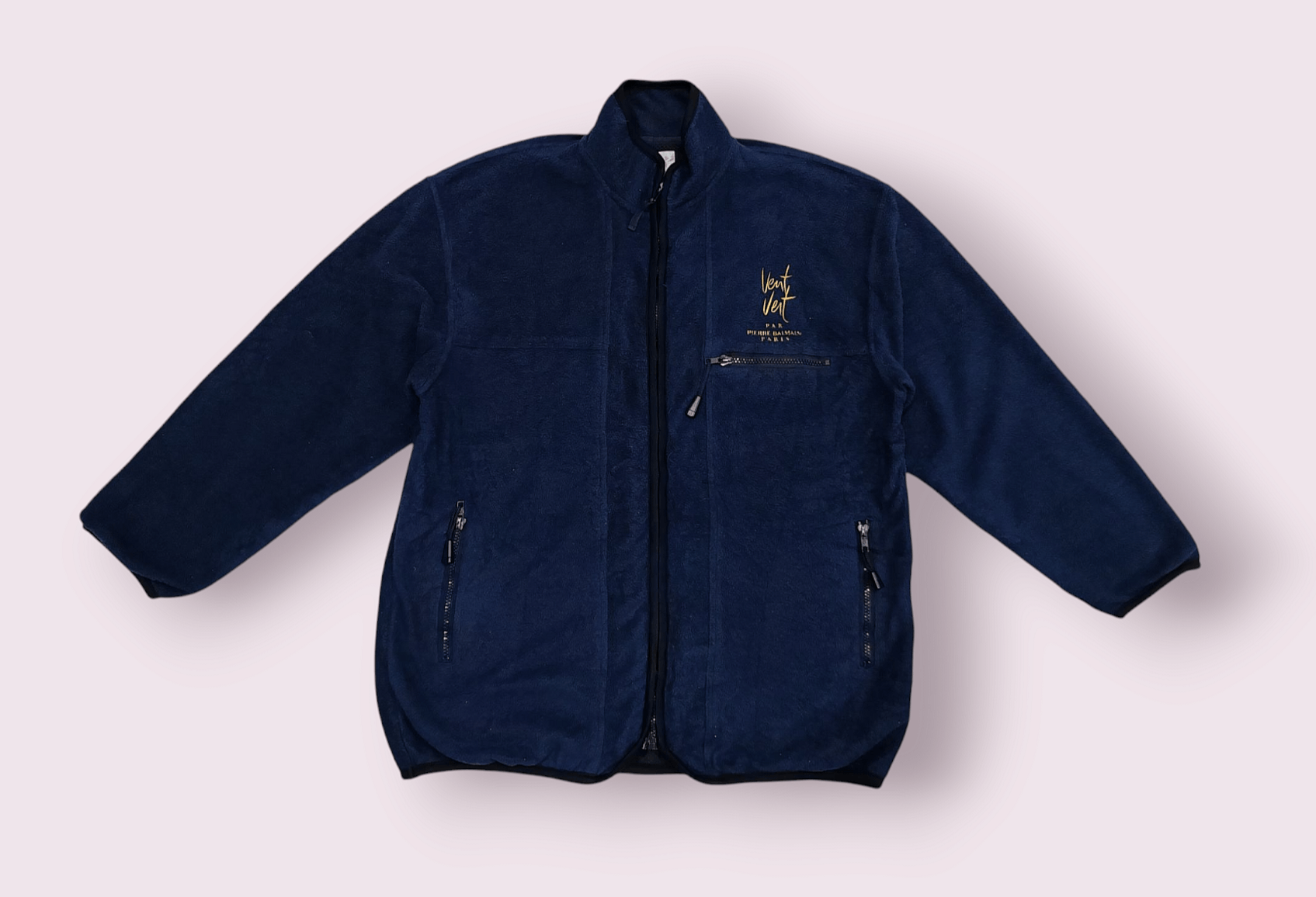 Pierre Balmain Vent Vert PAR Pierre Balmain Paris Zipper Fleece sizr L Blue Size US L / EU 52-54 / 3 - 1 Thumbnail