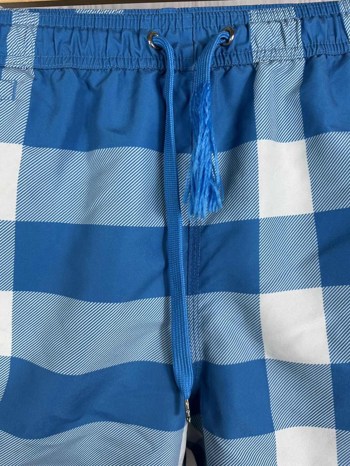 Burberry Burberry Blue Exaggereted Check Pattern Swim Shorts Size L Size US 34 / EU 50 - 6 Thumbnail