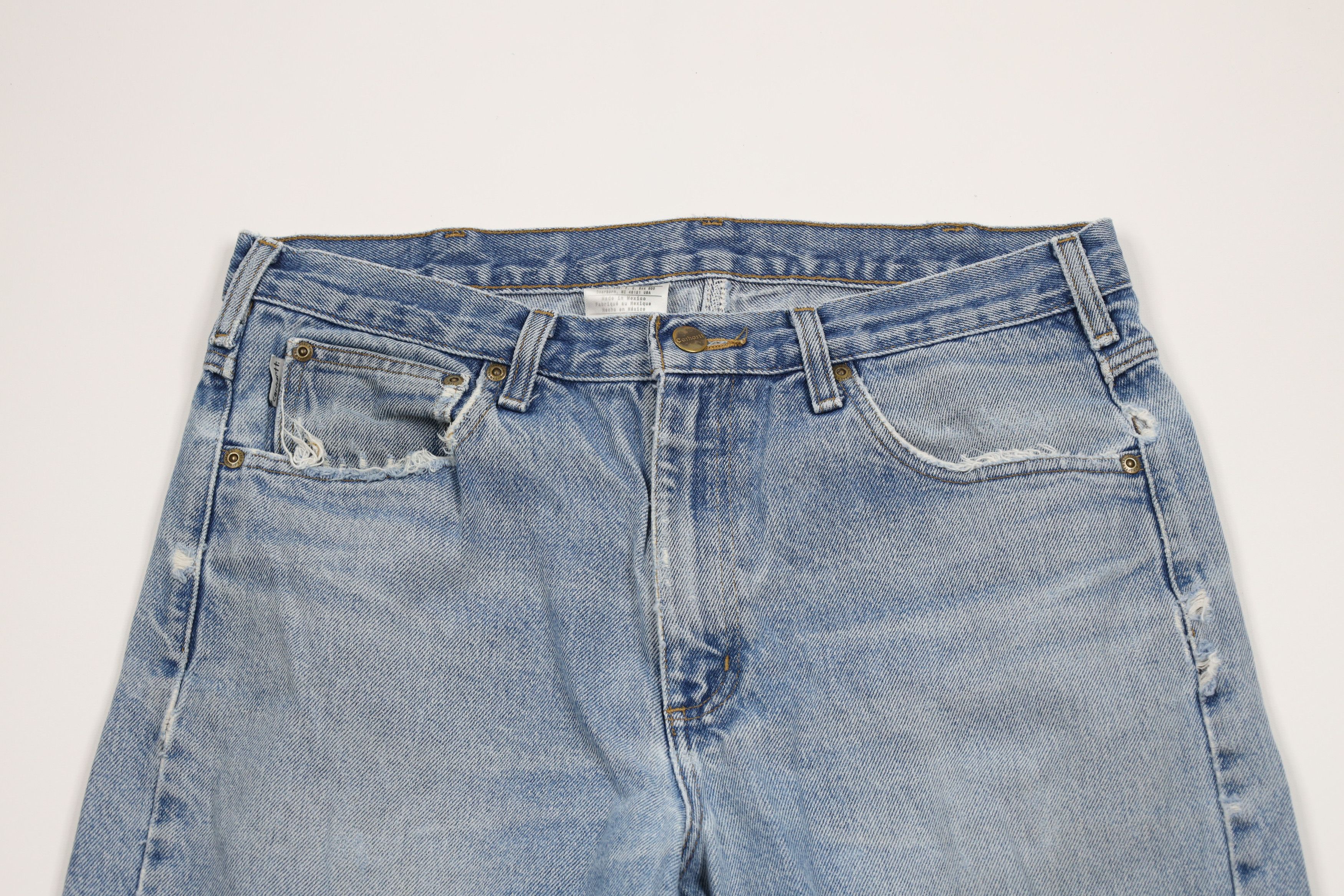 Carhartt × Vintage Vintage Carhartt Spell Out Traditional Fit Denim Jeans Size US 34 / EU 50 - 2 Thumbnail