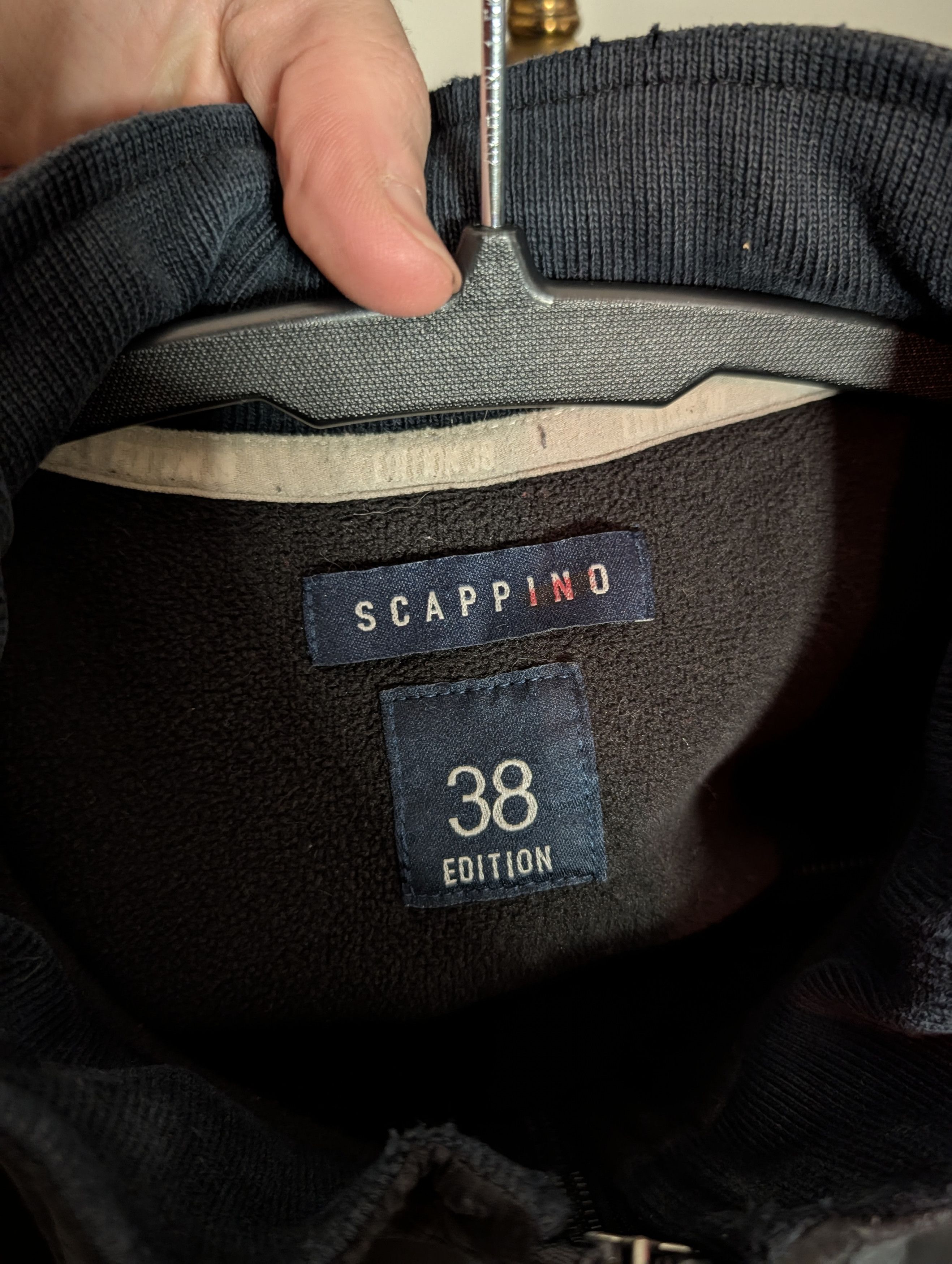 Other SCAPPINO Black Fleece Hidden Hood Zip-up Jacket Size US L / EU 52-54 / 3 - 12 Thumbnail