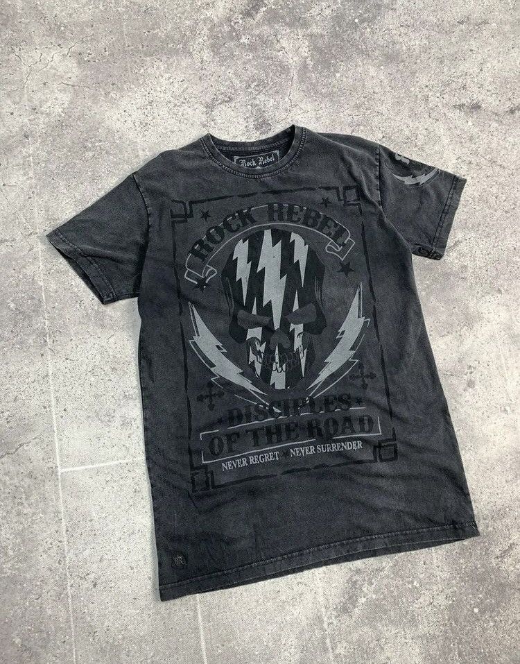 Band Tees Affliction Style Rock Rebel AOP Band Tee Y2K Size US M / EU 48-50 / 2 - 7 Thumbnail