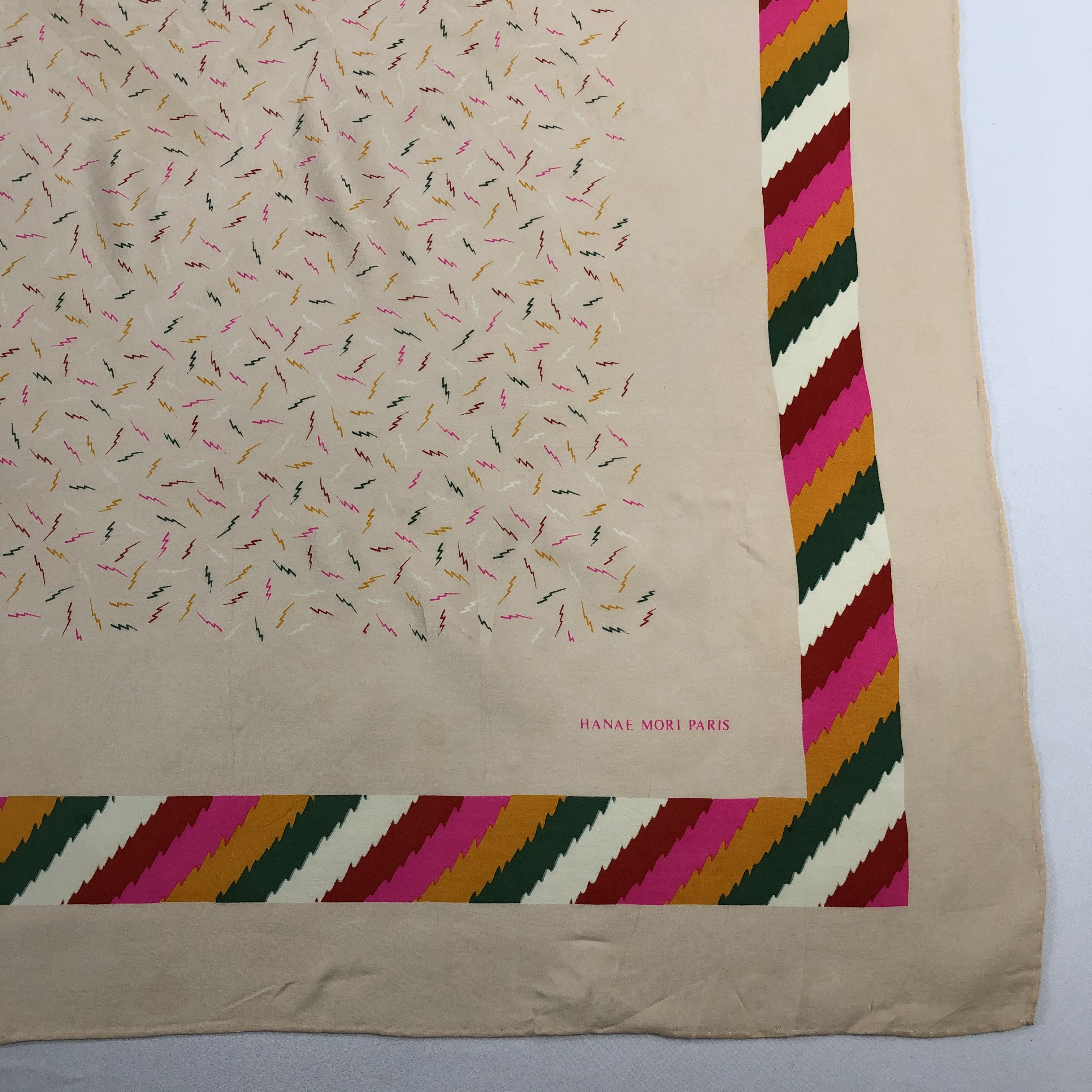 Hanae Mori Vintage Hanae Mori Silk Scarf Size ONE SIZE - 4 Thumbnail