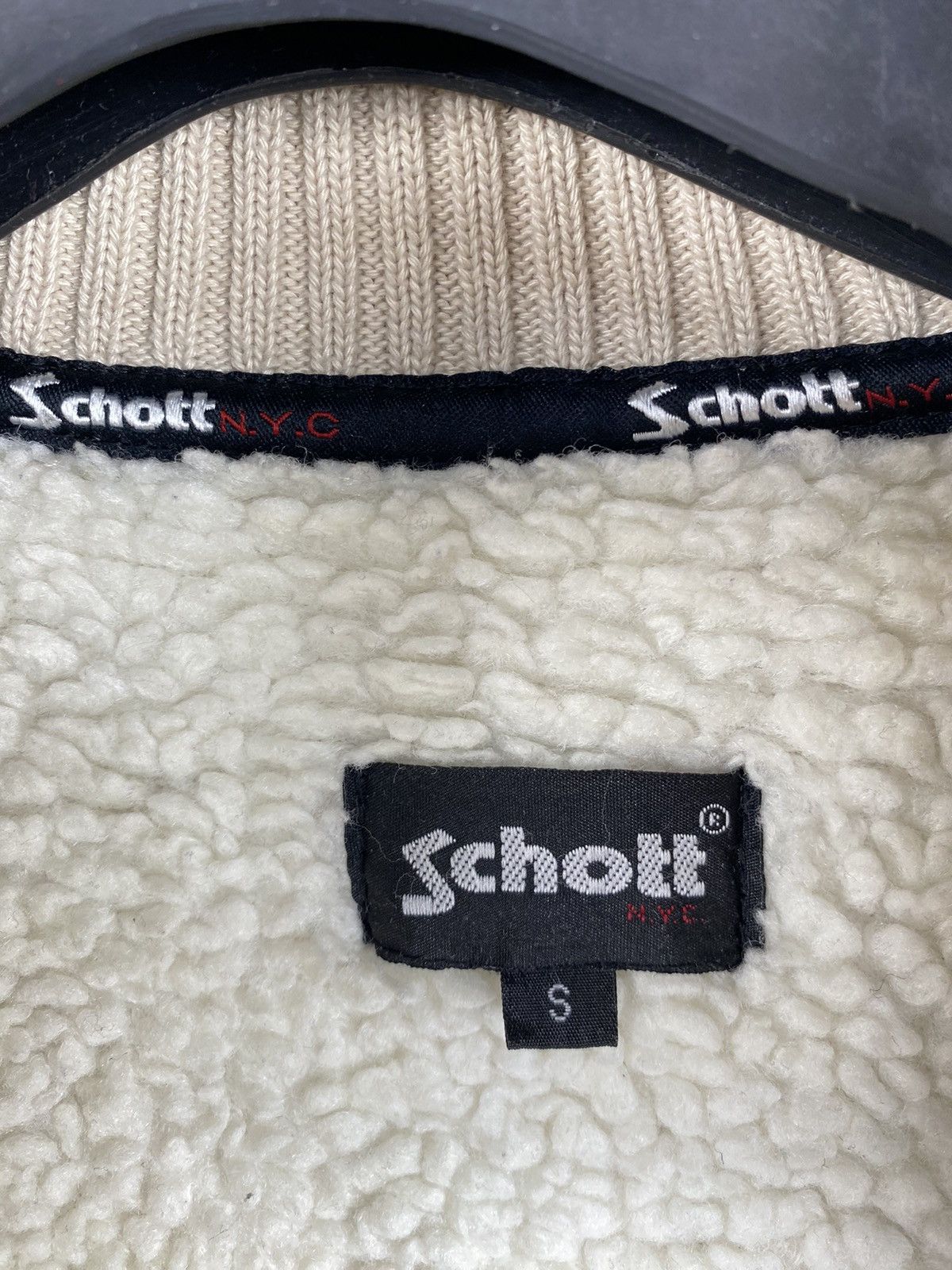 Schott × Vintage Schott NYC Fleece Bomber Jacket Full-Zip size S Size US S / EU 44-46 / 1 - 9 Thumbnail