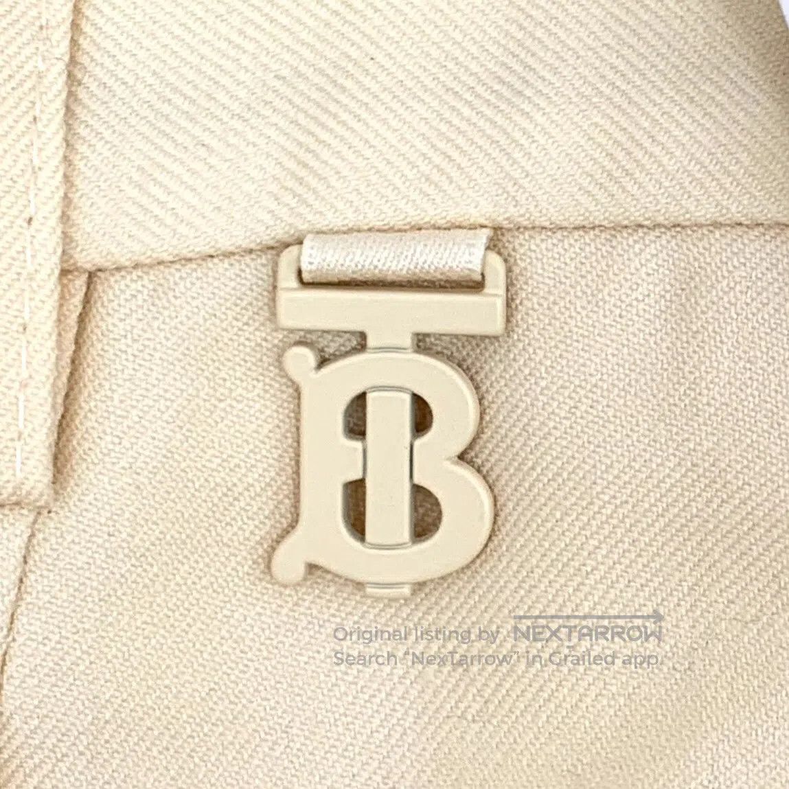 Burberry Burberry size M Beige Tb logo cashmere casual shorts| Size US 38 / EU 54 - 5 Thumbnail