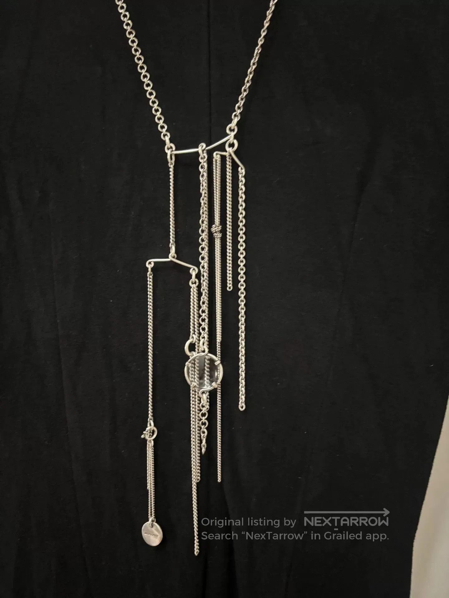Ann Demeulemeester Ann Demeulemeester 925 Silver Sweater Necklace. Size ONE SIZE - 2 Thumbnail