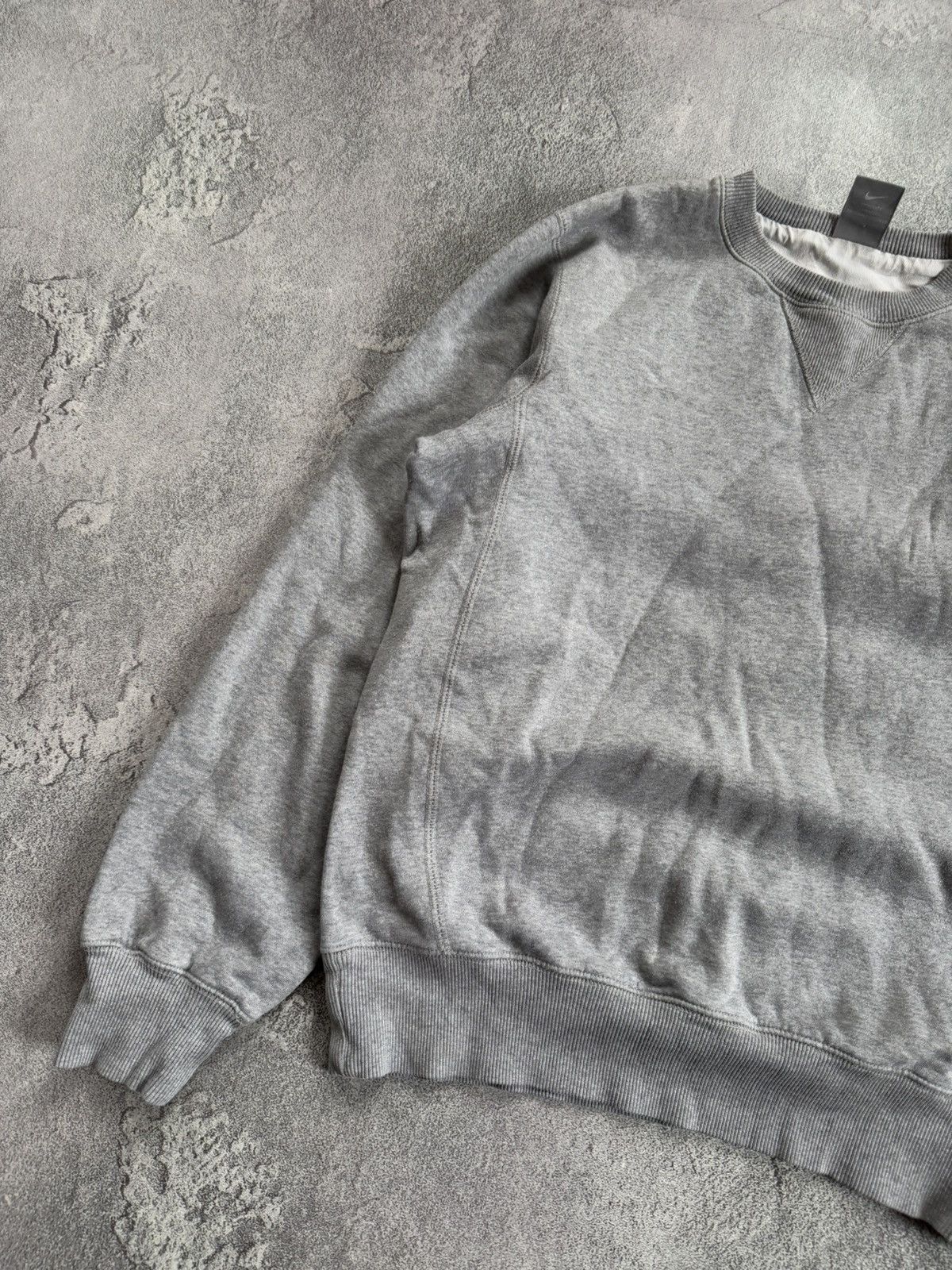 Nike × Vintage Nike S sweatshirt sweater ling sleeve jumper pullover gray Size US S / EU 44-46 / 1 - 7 Thumbnail