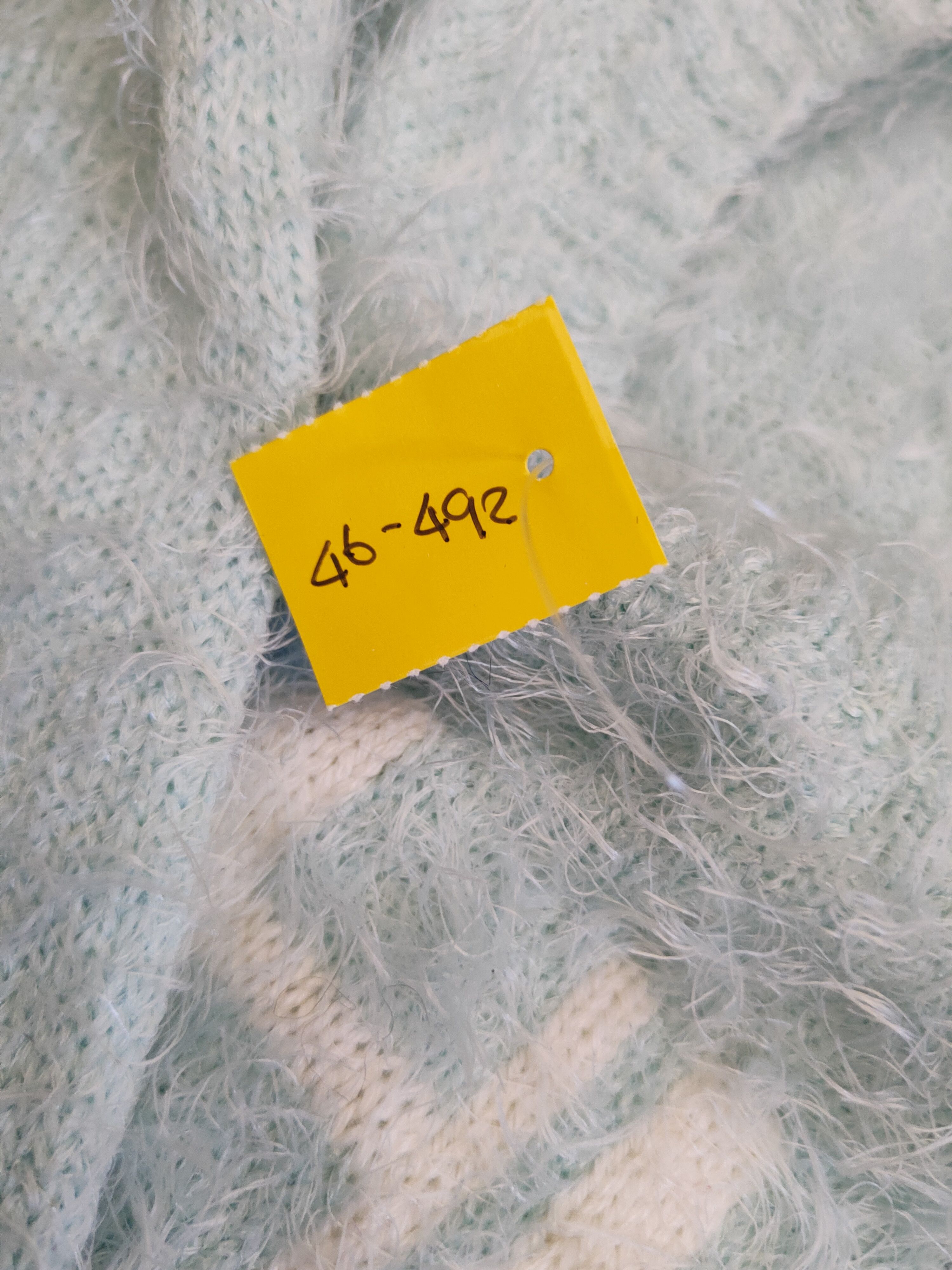 Japanese Brand DL Japanese Brand Turquoise Fur Mohair Knitwear #46-492 Size XS / US 0-2 / IT 36-38 - 12 Thumbnail