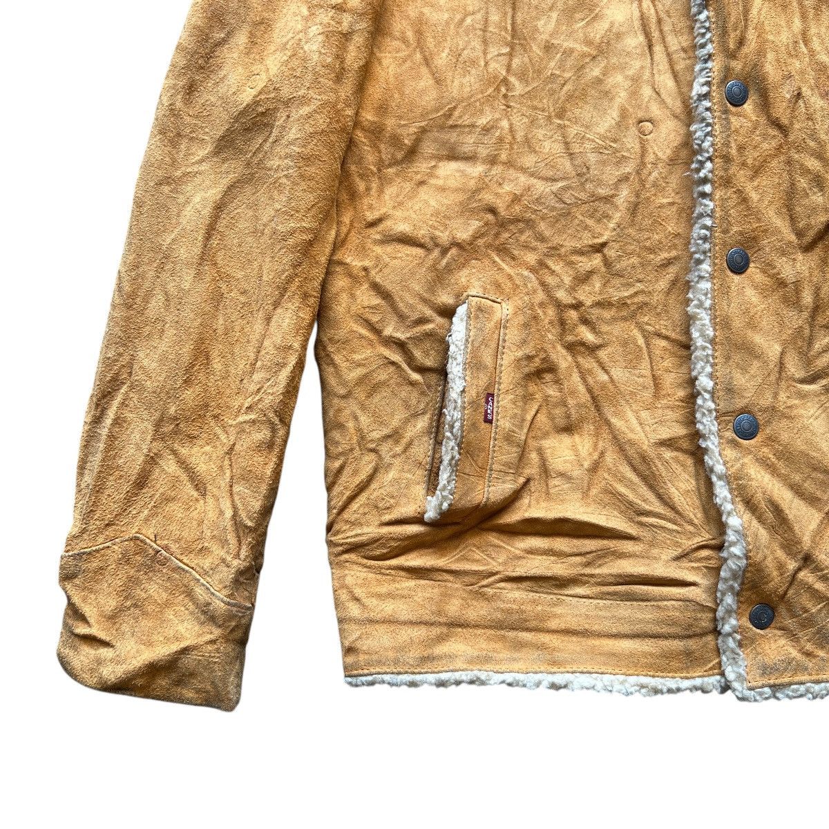 Sugar Cane Vintage Sugar Canes Suede Shearling Leather Western Jacket Size US L / EU 52-54 / 3 - 10 Thumbnail