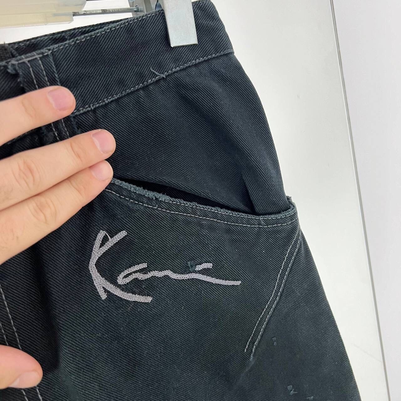 Karl Kani Crazy Vintage Rap Pants Karl Kani Embroidery Logo Rare Jeans Size US 32 / EU 48 - 4 Thumbnail