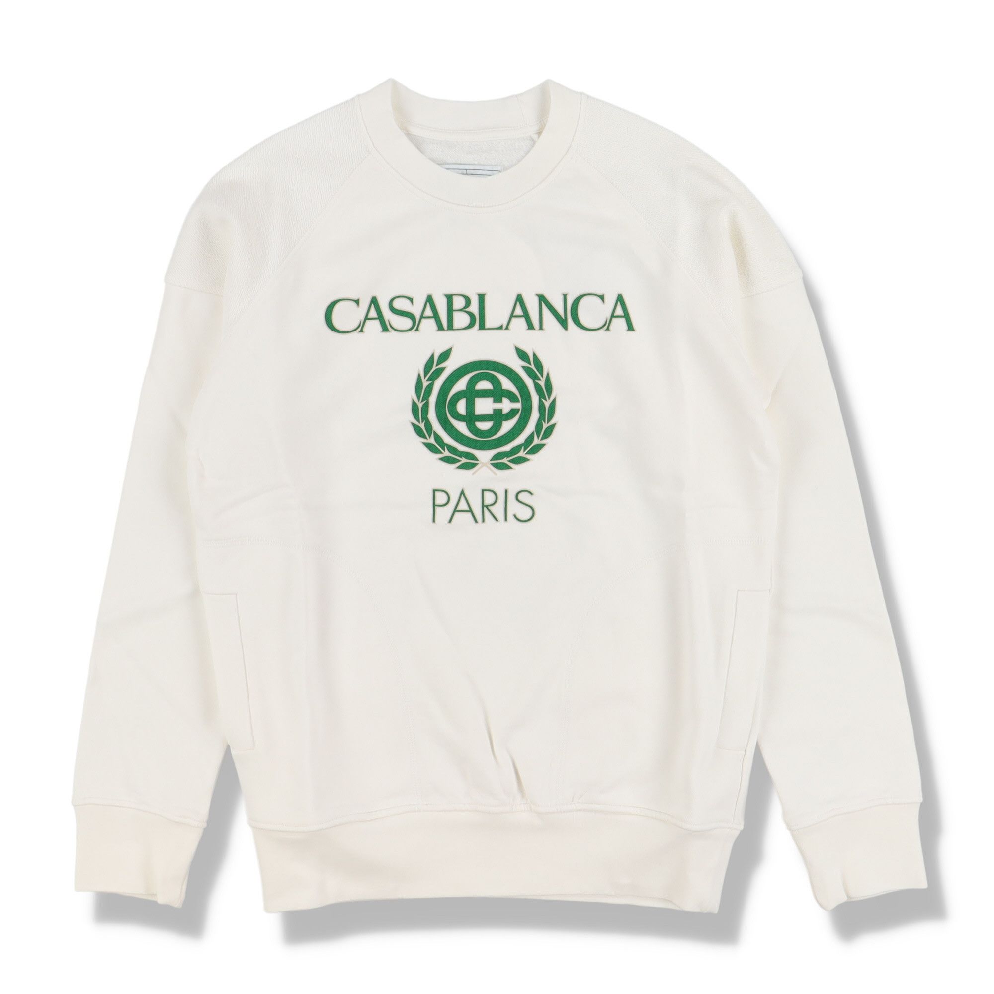 Casablanca Off White Embroidered Crest Logo Sweatshirt Size XS / US 0-2 / IT 36-38 - 1 Thumbnail