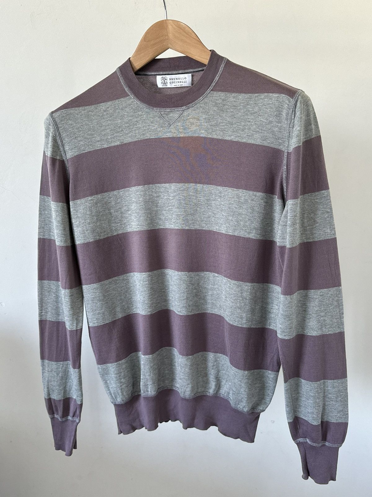Brunello Cucinelli Brunello Cucinelli striped sweatshirt Size US S / EU 44-46 / 1 - 1 Thumbnail