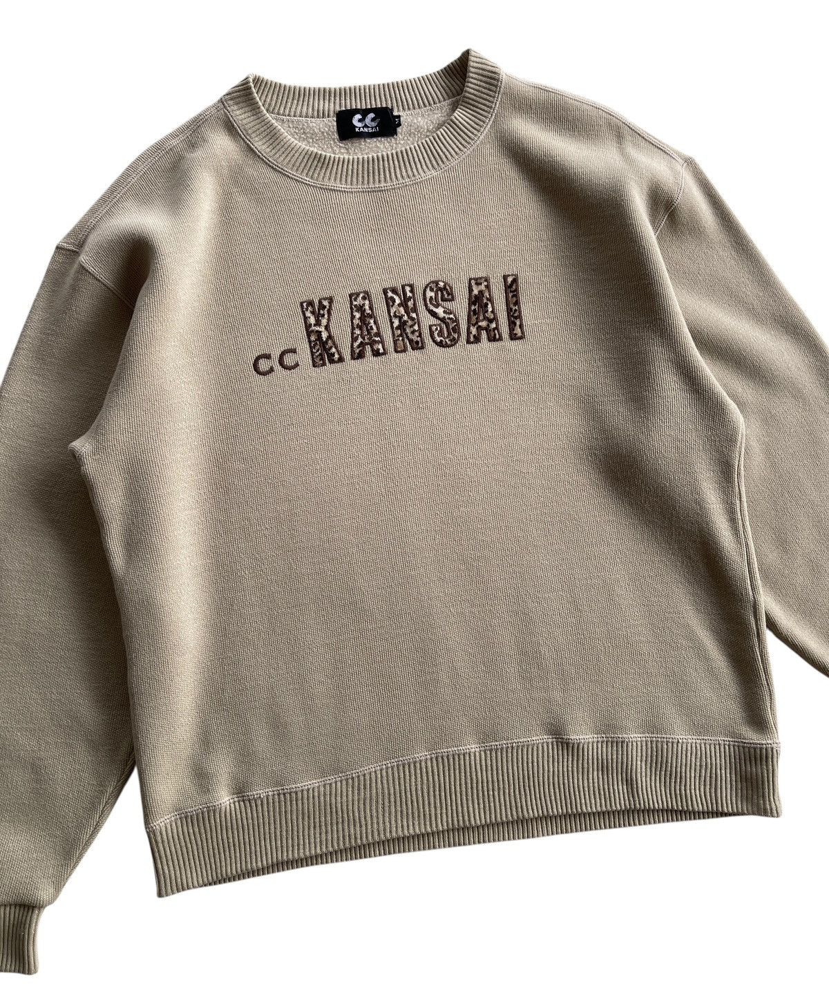 Kansai Yamamoto Kansai Yamamoto Leopard Crewneck Beige Sweatshirt Size M / US 6-8 / IT 42-44 - 1 Thumbnail