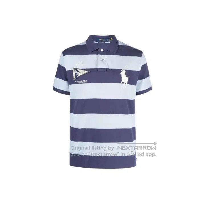 Polo Ralph Lauren Polo Ralph Lauren Color Block Stripe Logo Polo Shirt. Size US M / EU 48-50 / 2 - 1 Thumbnail