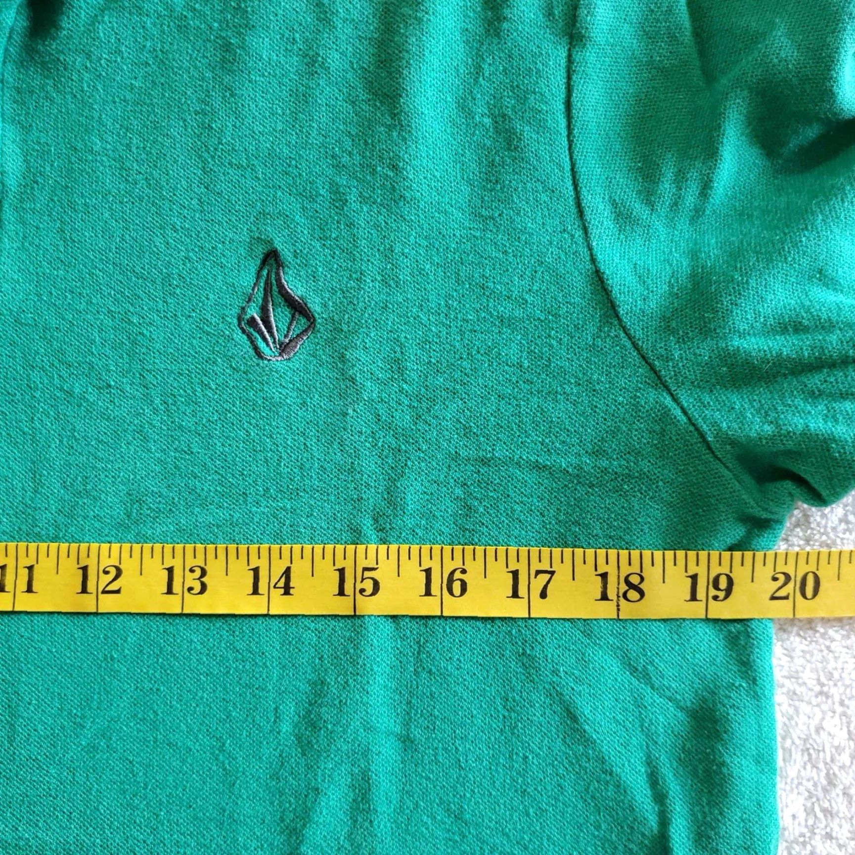 Volcom VINTAGE Volcom Polo Shirt Mens M Skater Green Size US M / EU 48-50 / 2 - 3 Thumbnail