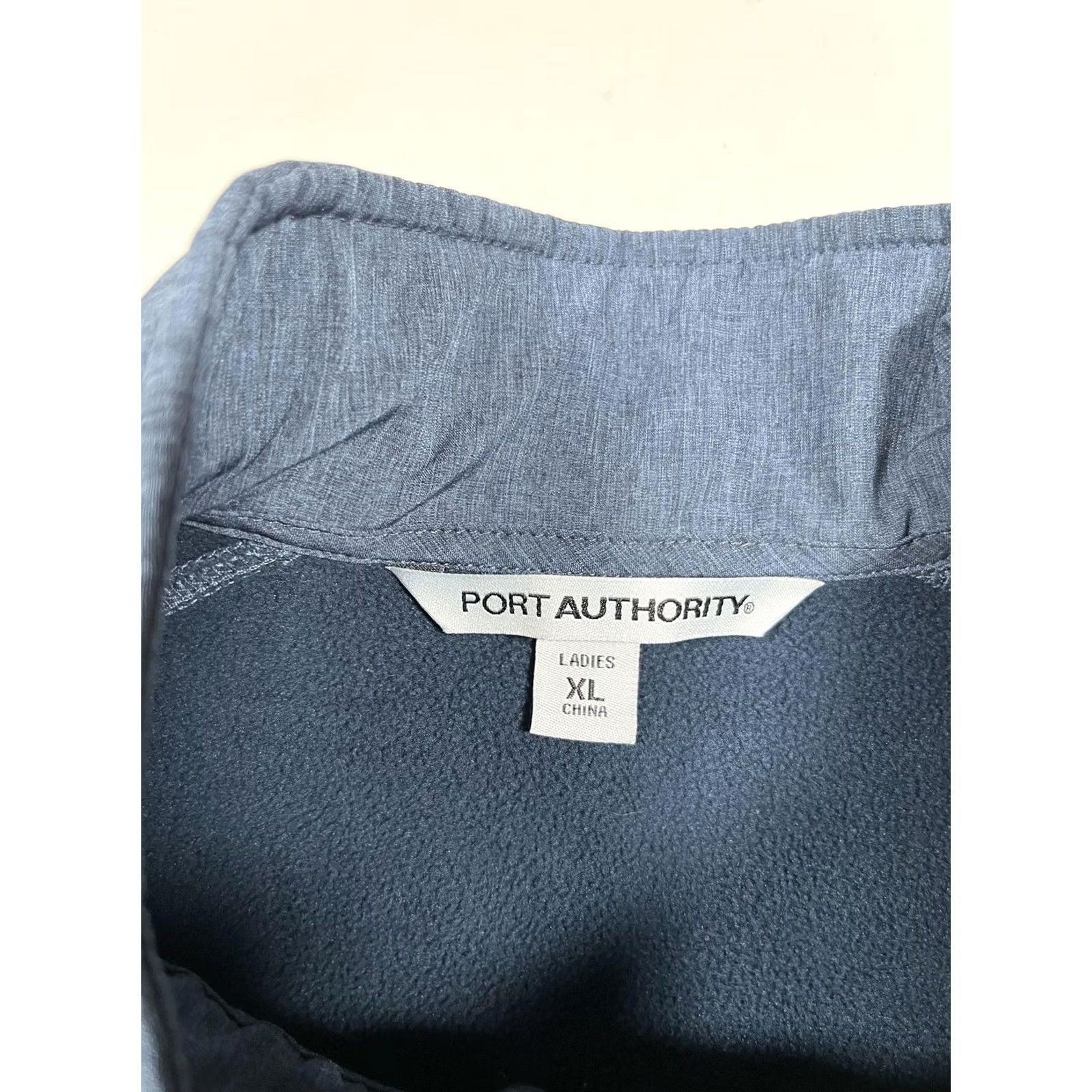 Port Authority Port Authority Jacket Womens XL Blue Heather Soft Shell Full Zip Pockets L317 Size XL / US 12-14 / IT 48-50 - 3 Thumbnail