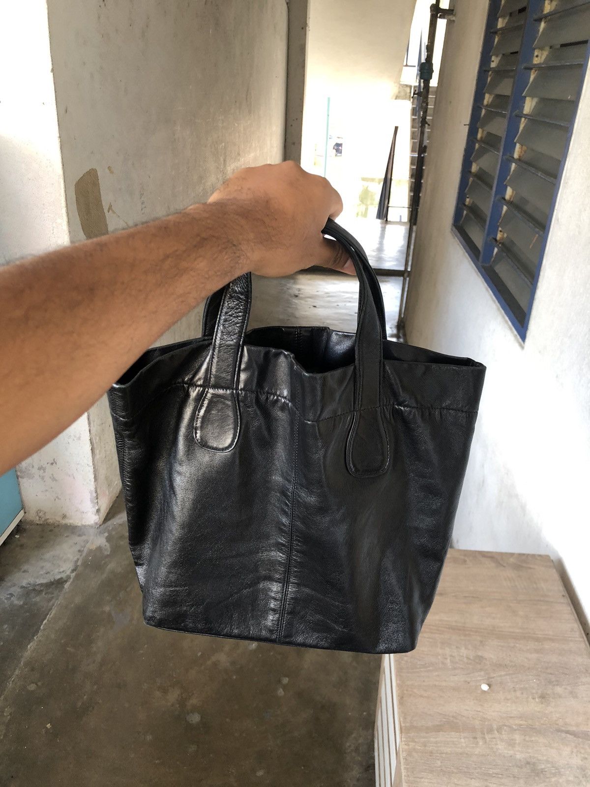 Yohji Yamamoto Nice❗️Ys Yohji Yamamoto Leather Tote Bag Mini Size ONE SIZE - 3 Thumbnail