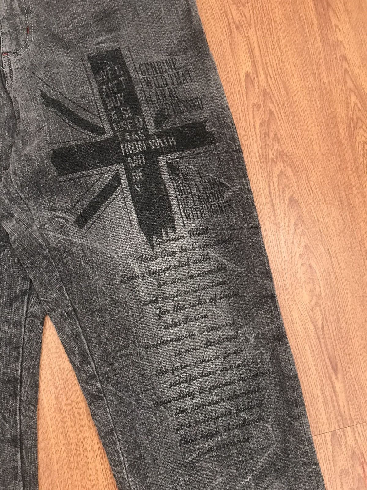 If Six Was Nine Vintage 2004 Japanese brand Jack Serika printed denim Size US 34 / EU 50 - 2 Thumbnail