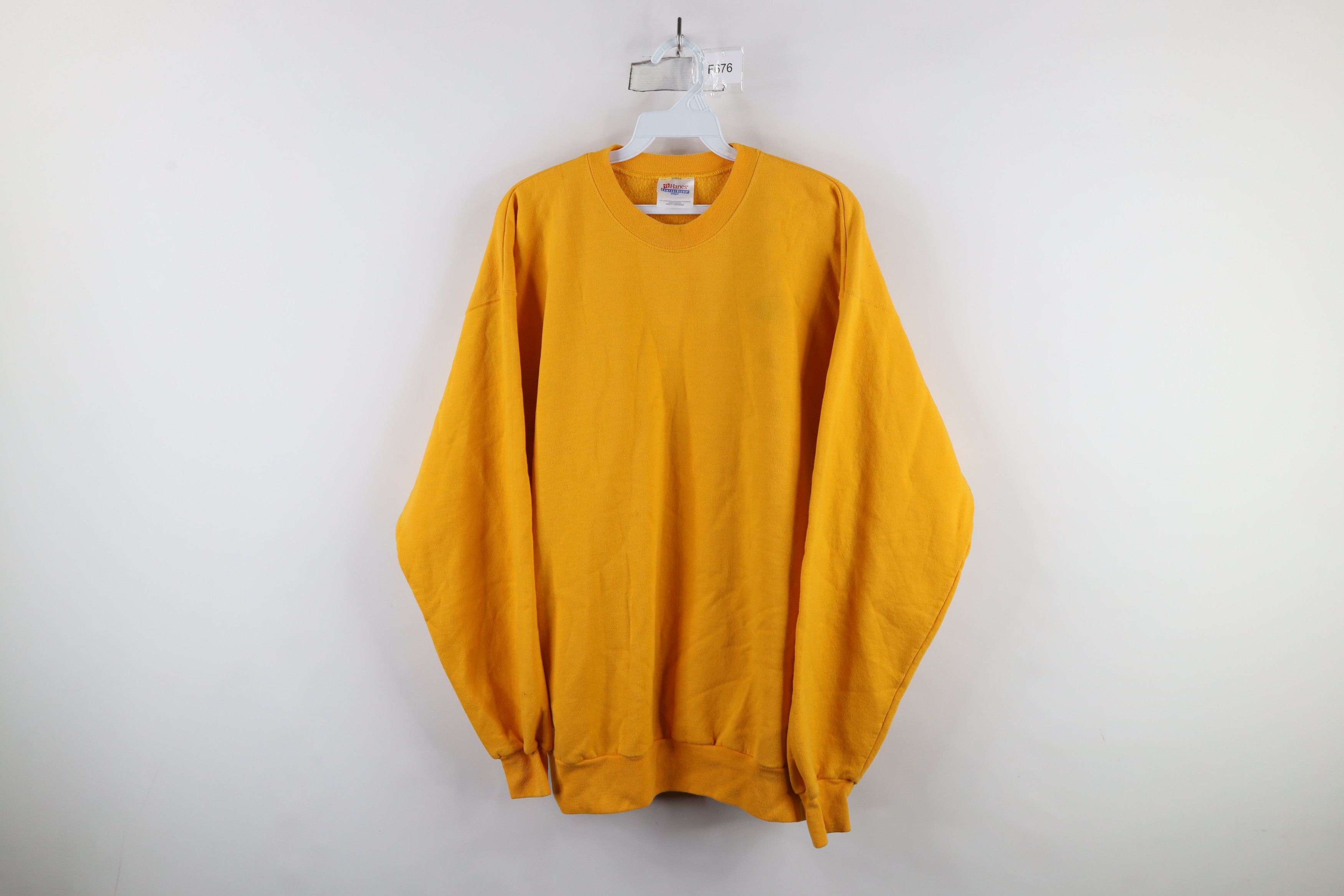 Vintage Vintage 90s Streetwear Faded Blank Crewneck Sweatshirt Size US L / EU 52-54 / 3 - 1 Thumbnail