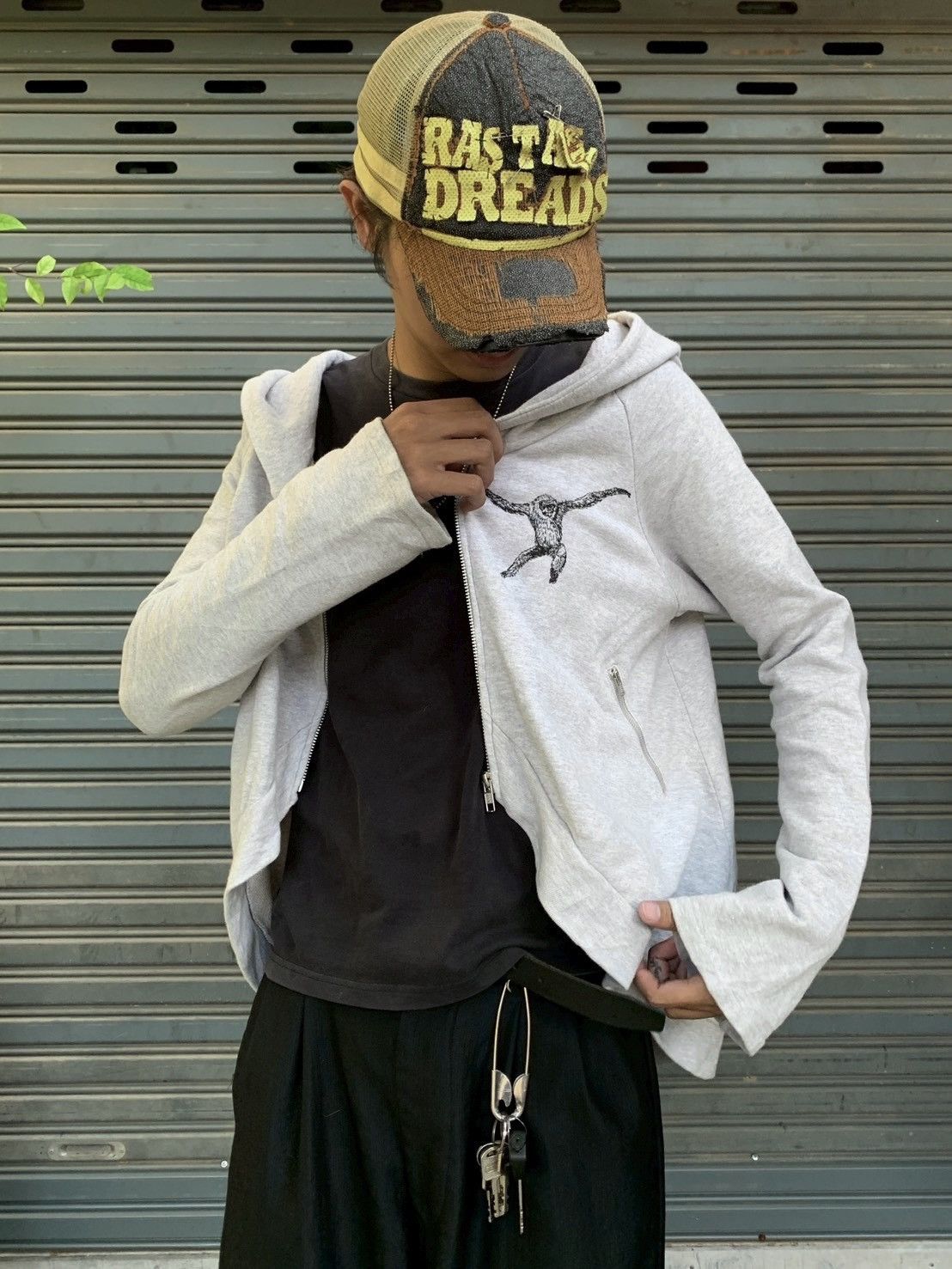 Hysteric Glamour 90s Hysteric Glamour Ozone Rocks Monkey Embroidery Hoodie Size US M / EU 48-50 / 2 - 6 Thumbnail