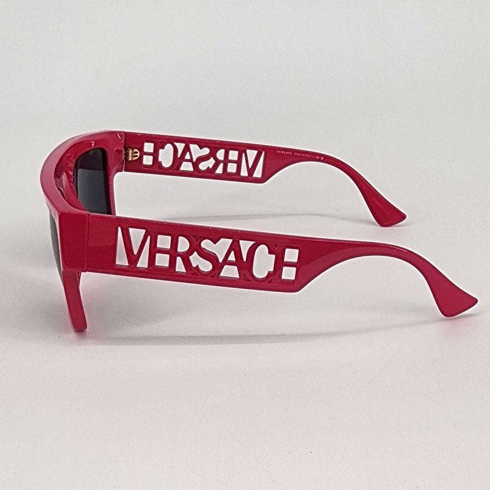 Versace Versace 90s Vintage Logo Bright Pink Unisex Sunglasses Size ONE SIZE - 4 Thumbnail