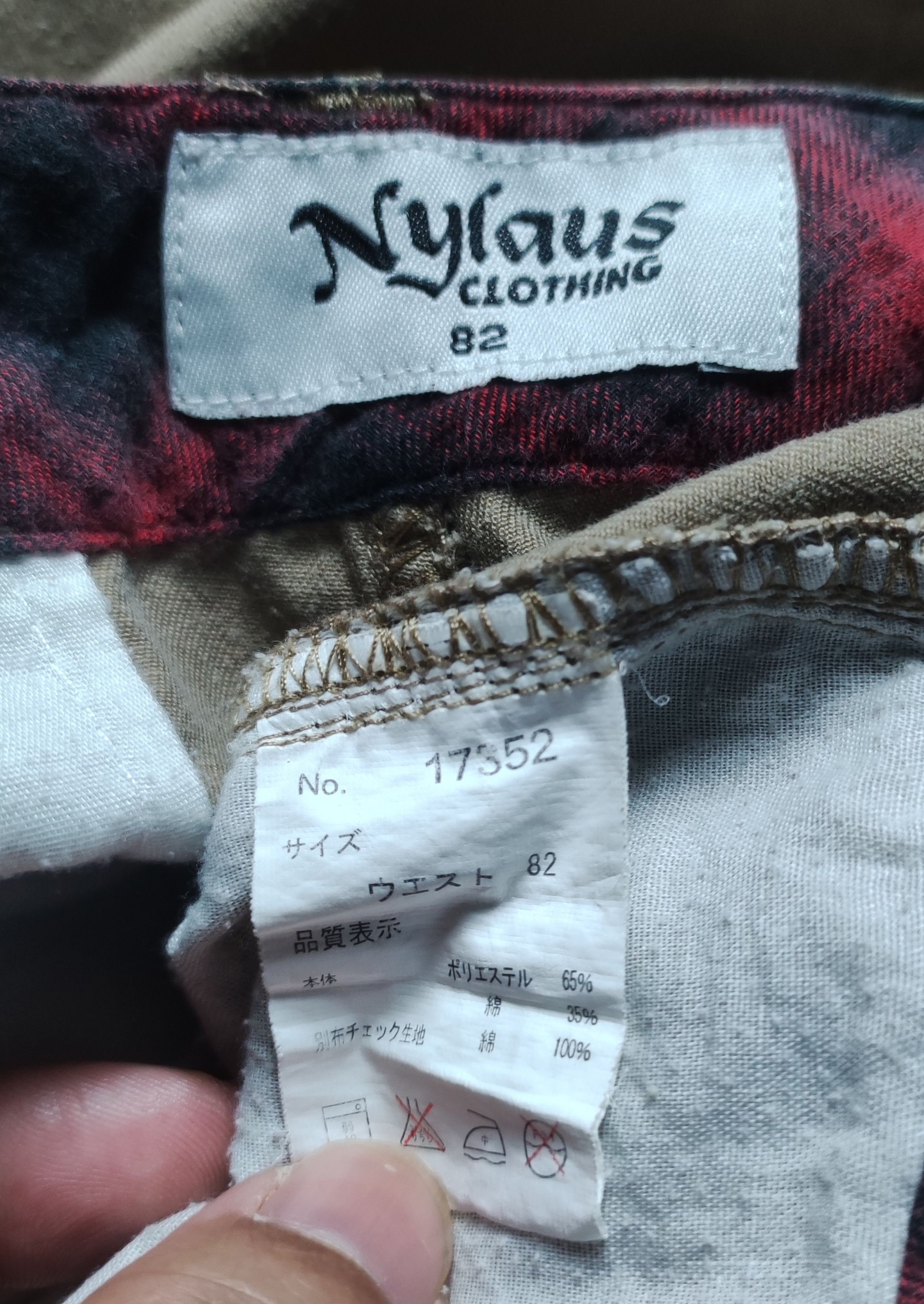 Japanese Brand Nylaus Punk Inspired Multipocket Cargo 4/5 Pants Size US 31 - 5 Thumbnail
