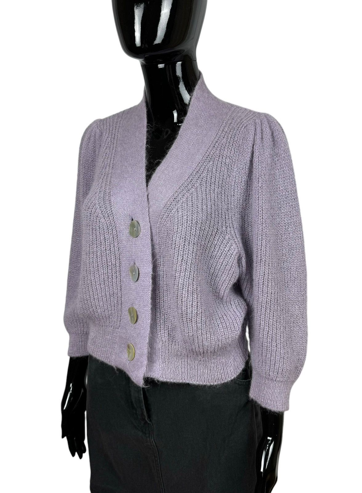 Marella Marella Lavender Cardigan Wool-Mohair size S Size S / US 4 / IT 40 - 4 Thumbnail
