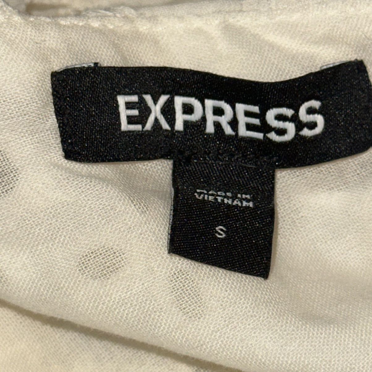Express Express eyelet cutout tie back mini dress Size S / US 4 / IT 40 - 7 Thumbnail
