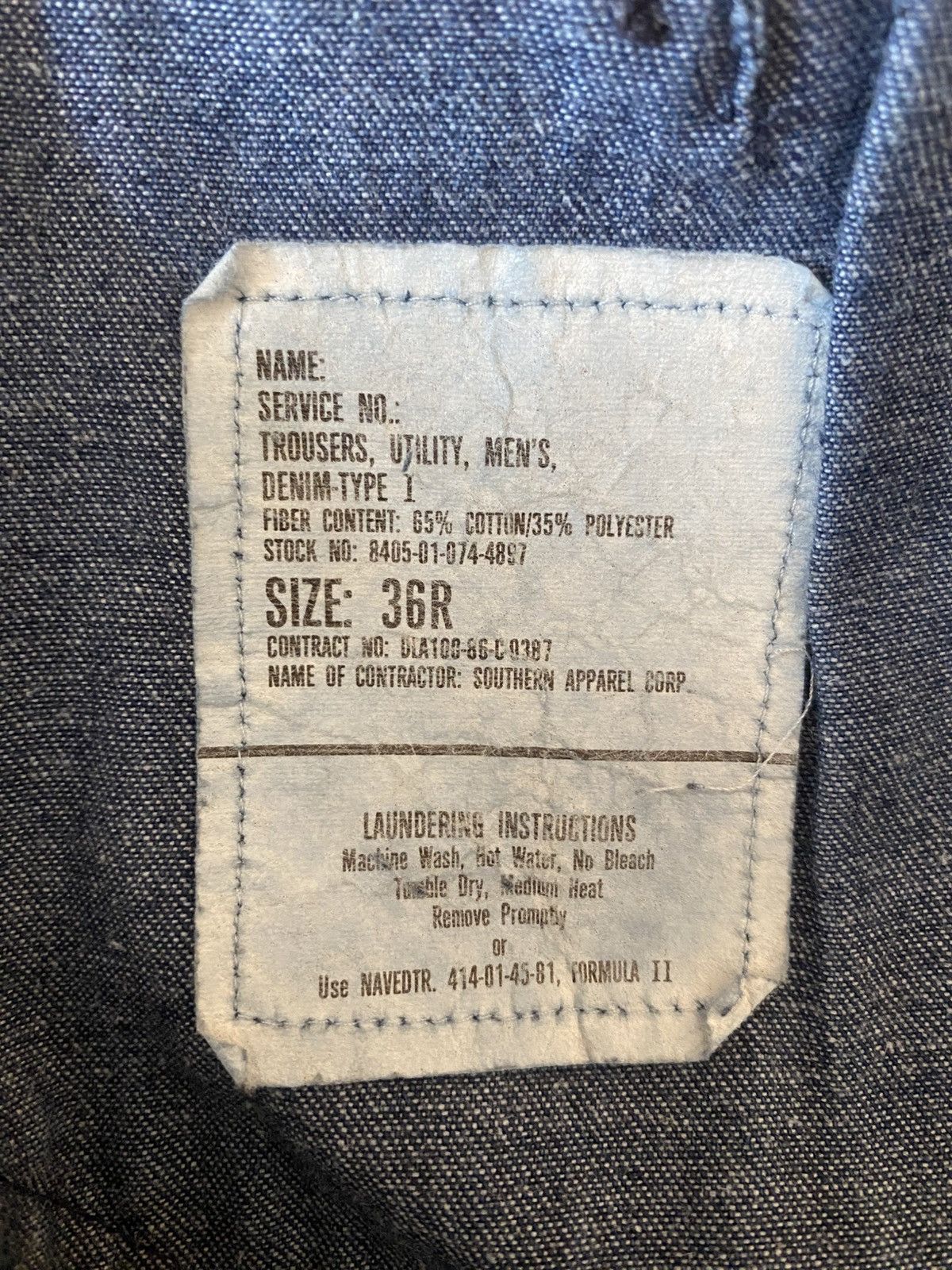 Vintage Bell bottom seafarer pants Size US 34 / EU 50 - 3 Thumbnail