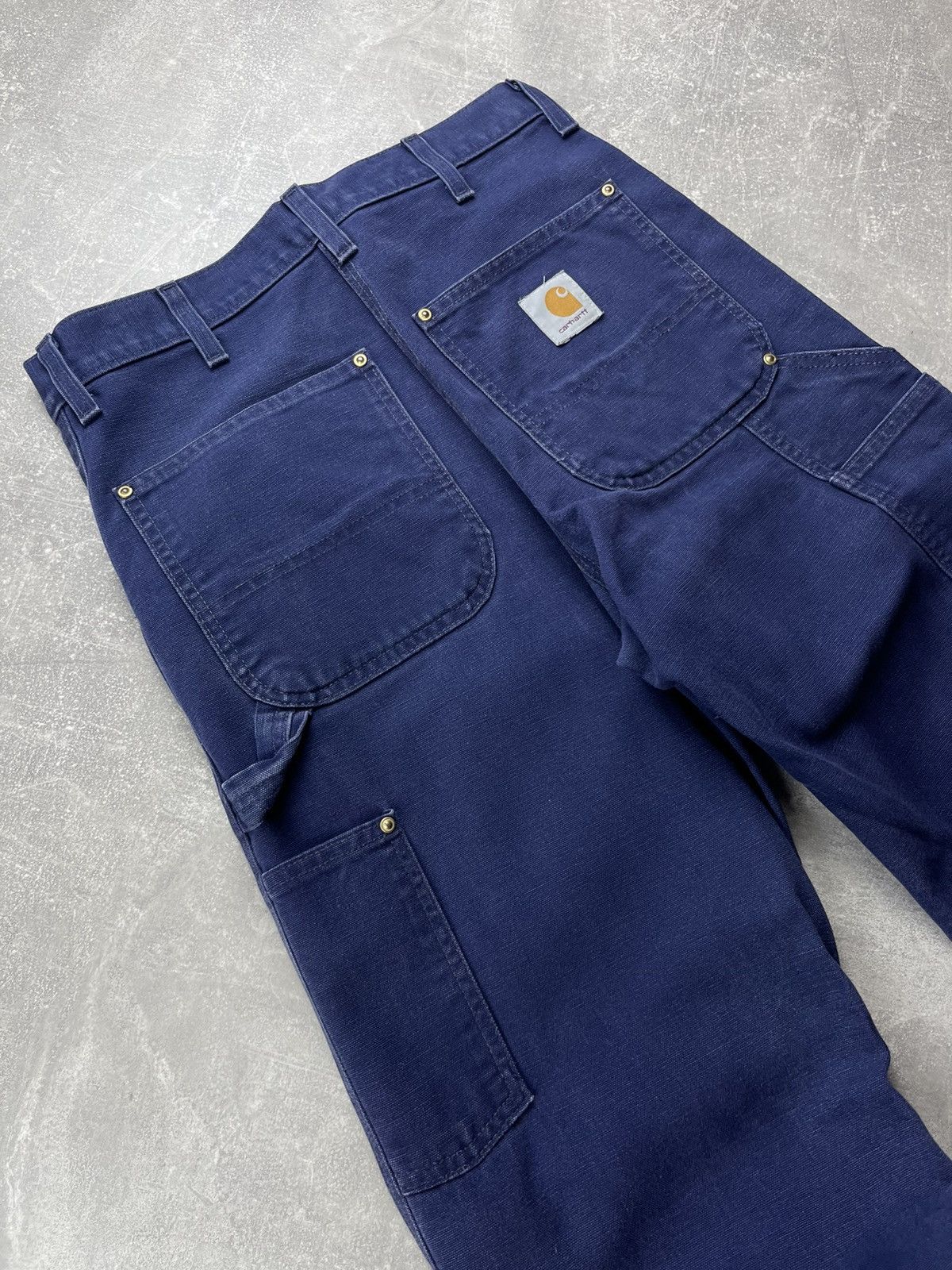 Carhartt × Vintage Vintage Carhart United Garment Carpenter Work Denim Jeans Size US 31 - 3 Thumbnail
