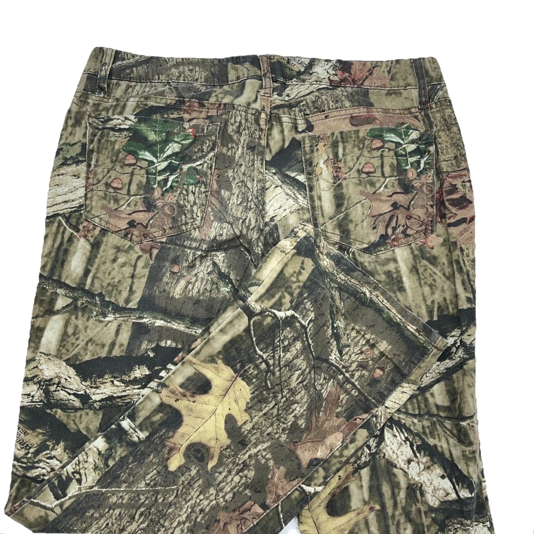 Realtree VINTAGE Realtree Pants Women 10 Camouflage Camo Denim Cargo Bootcut 33x30 Brown Regular Adults Womens Size 32" / US 10 / IT 46 - 3 Thumbnail