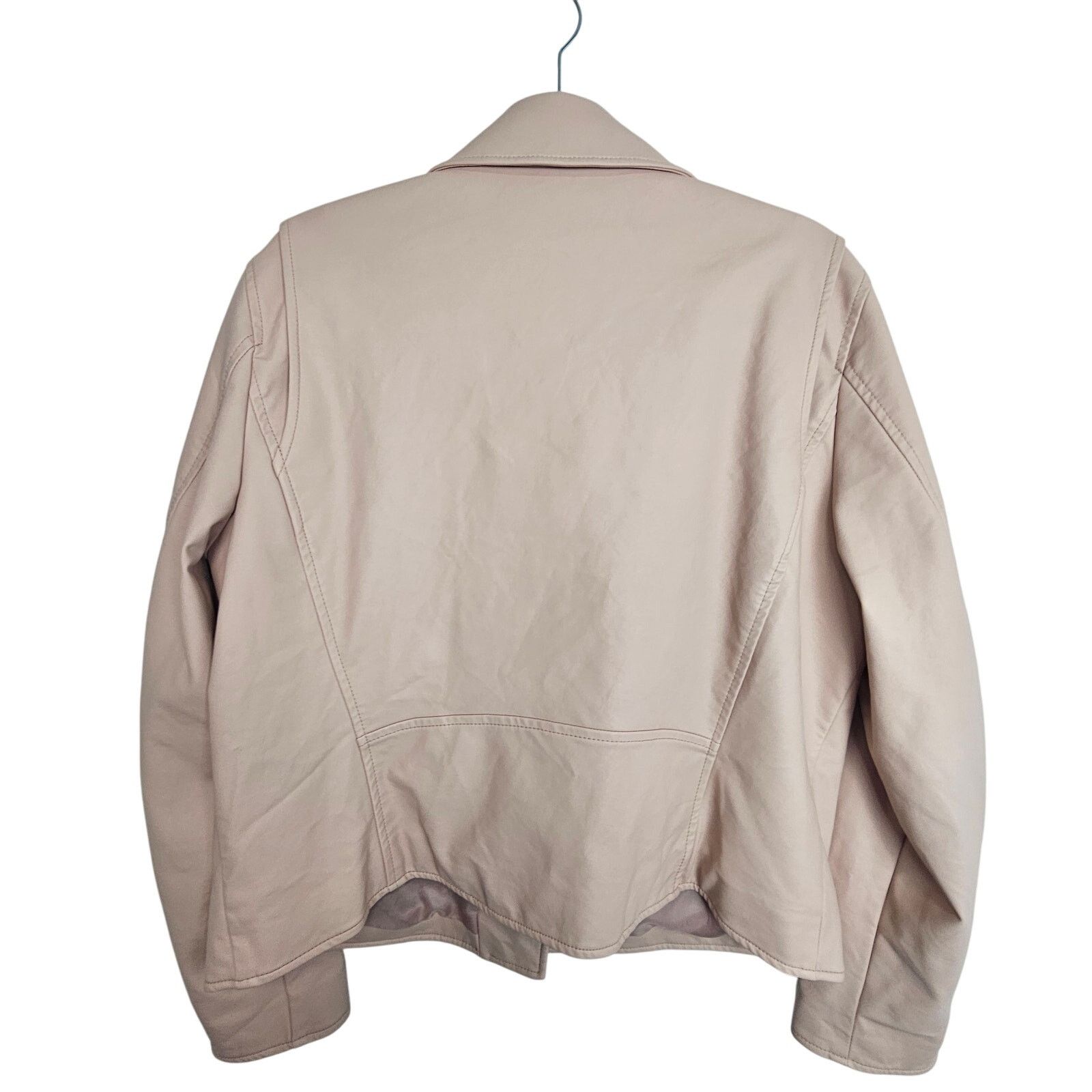 Uniqlo Uniqlo Womens Faux Leather Jacket Sz XL Asymmetric Zip Biker Size XL / US 12-14 / IT 48-50 - 8 Thumbnail