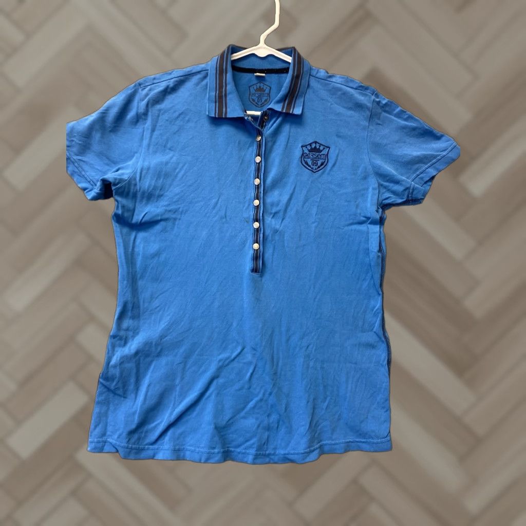 Vintage Gersemi Polo Shirt Women Large Blue Casual Short Sleeve Cotton Classic Preppy Sports Size L / US 10 / IT 46 - 1 Thumbnail