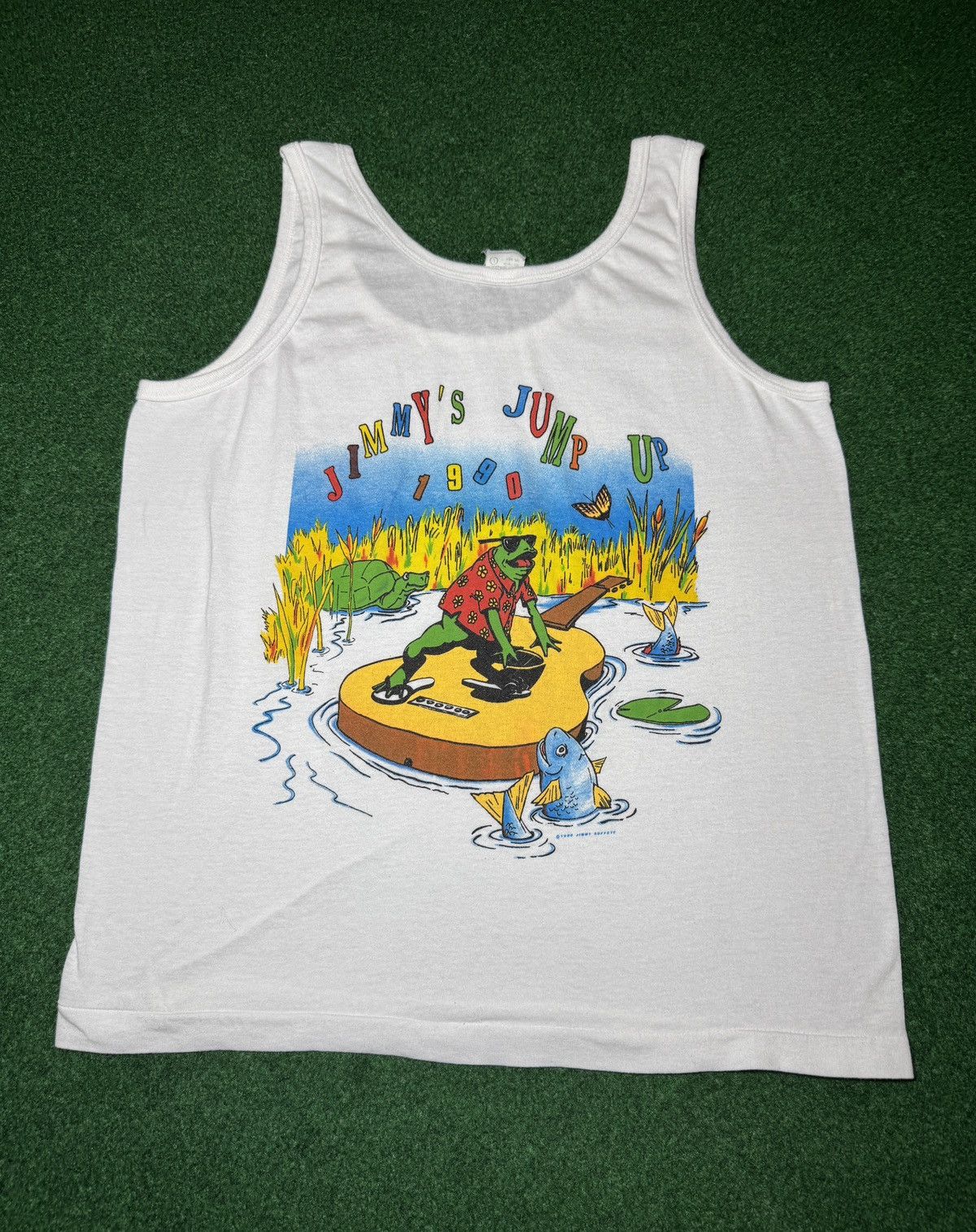 Band Tees × Vintage Vintage 90s Jimmy Buffet Jimmy’s Jump Up Tour S/M Tank Top Size US S / EU 44-46 / 1 - 1 Thumbnail
