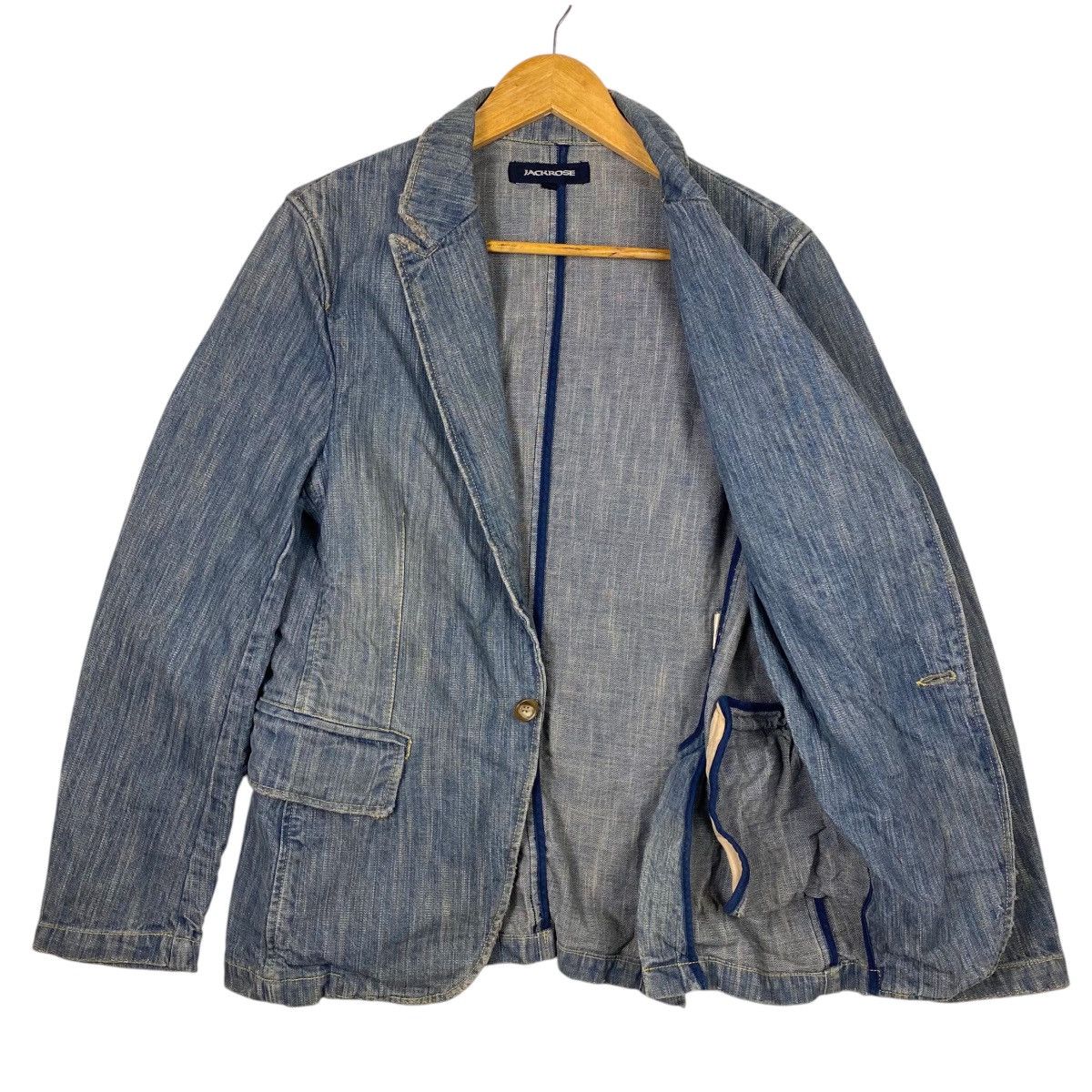 JACKROSE × Japanese Brand × Maison Kitsune 💥JACKROSE DENIM JEAN JACKET Size US M / EU 48-50 / 2 - 5 Thumbnail