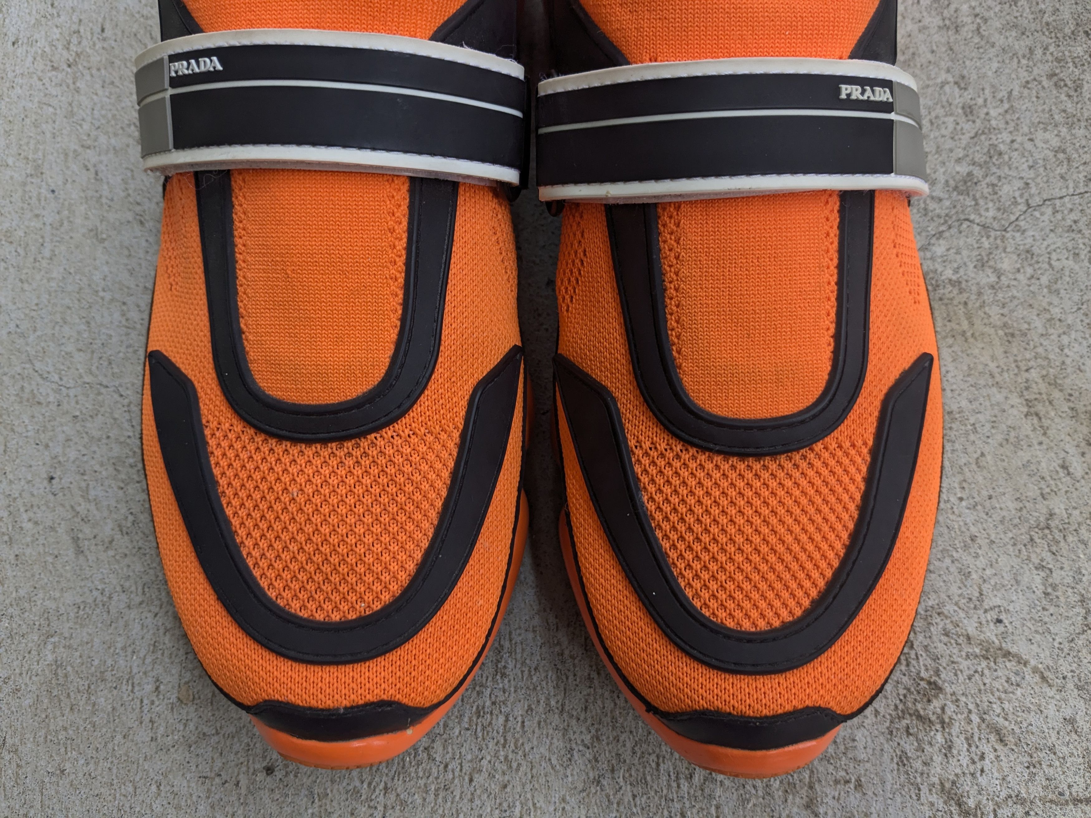 Prada Prada Cloudbust Sneakers Orange Black 7 Leather Size US 7 / EU 40 - 5 Thumbnail