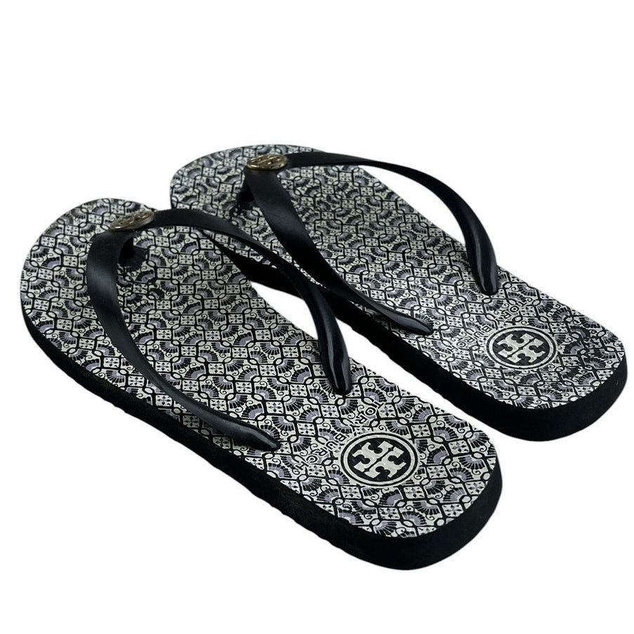 Tory Burch Tory Burch Rubber Flip Flop Sandals Black Outdoor Size 6 Size US 6 / IT 36 - 4 Thumbnail