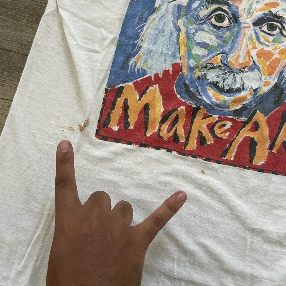Other Vintage Albert Einstein Get Smart Make Art T-Shirt Size US L / EU 52-54 / 3 - 3 Thumbnail