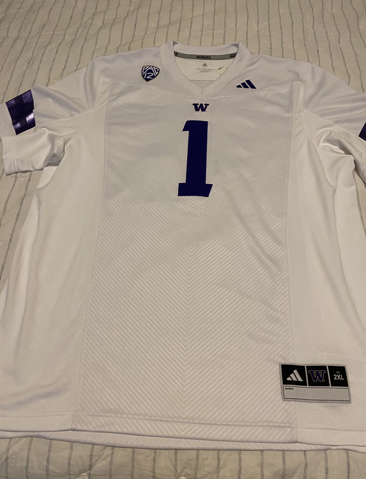 Adidas Adidas University of Washington Football Off-Field Jersey Size US XXL / EU 58 / 5 - 4 Thumbnail
