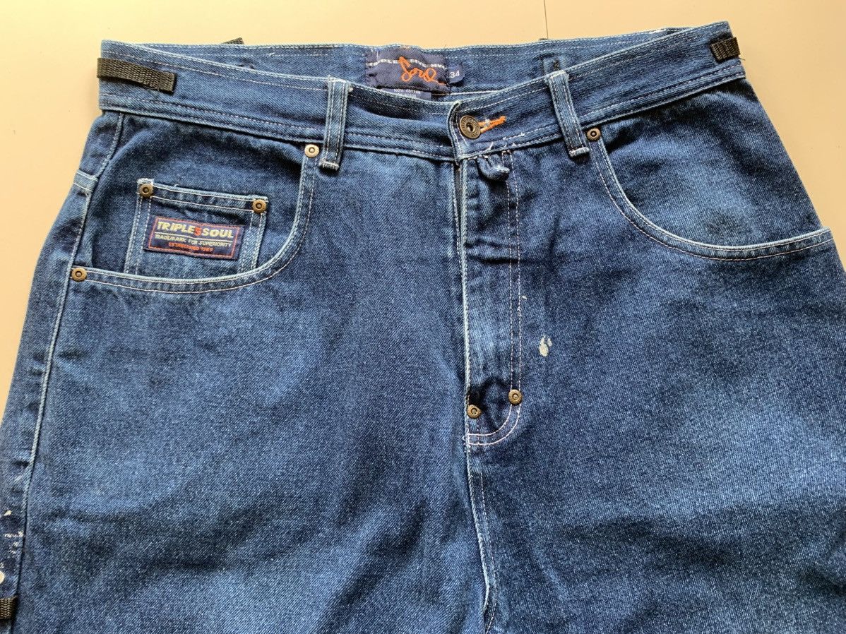 Triple 5 Soul Vintage Triple 5 Soul NYC Baggy x Carpenter Jeans wide Leg Size US 34 / EU 50 - 2 Thumbnail