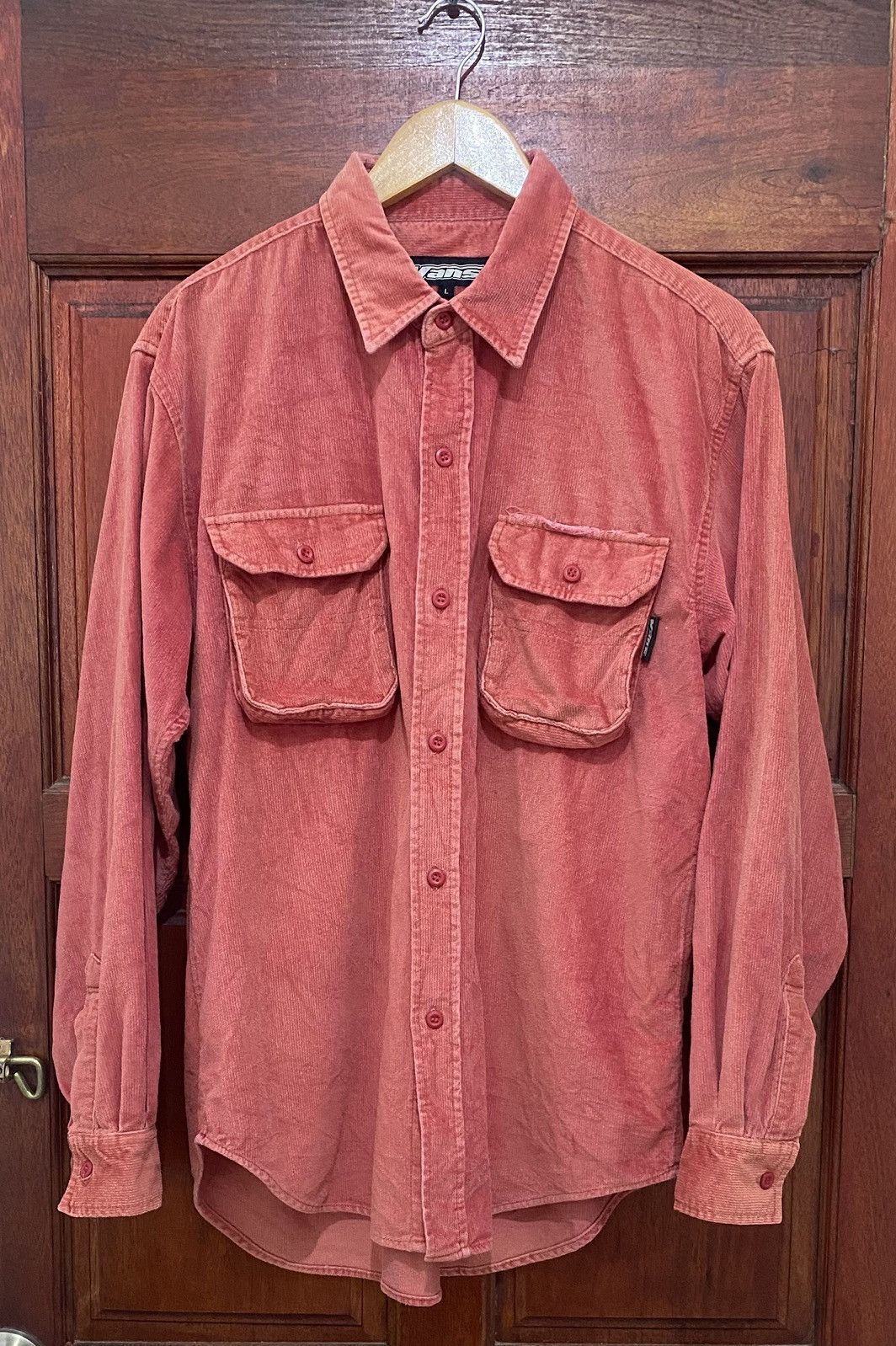 Vans × Vintage Vintage Vans Usa Skateboard Shirt Corduroy Button up Size US L / EU 52-54 / 3 - 1 Thumbnail