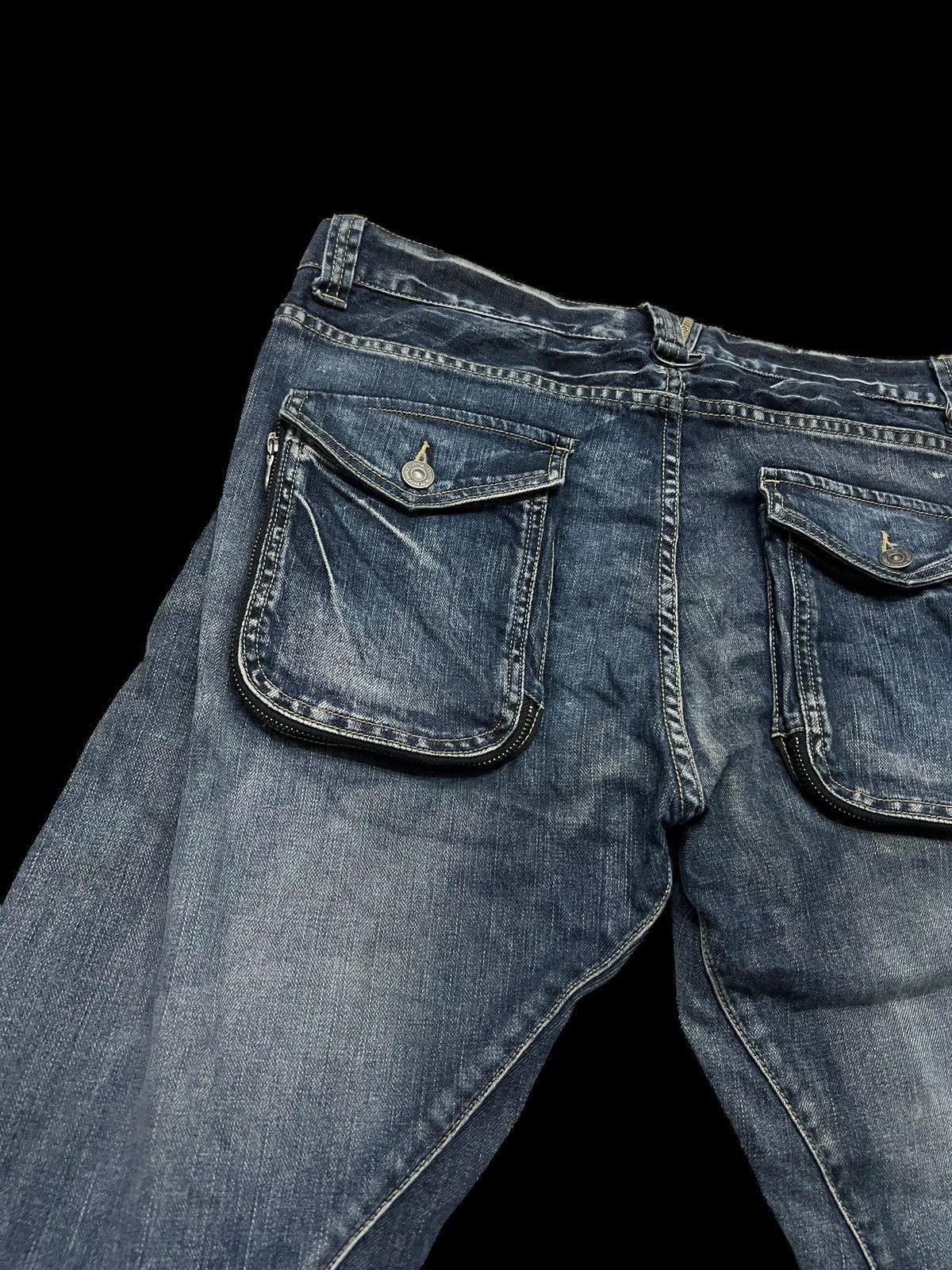 If Six Was Nine × PPFM × Seditionaries 🌈Insane Pocket PPFM Curved Multipocket Punk Jean Size US 35 - 11 Thumbnail