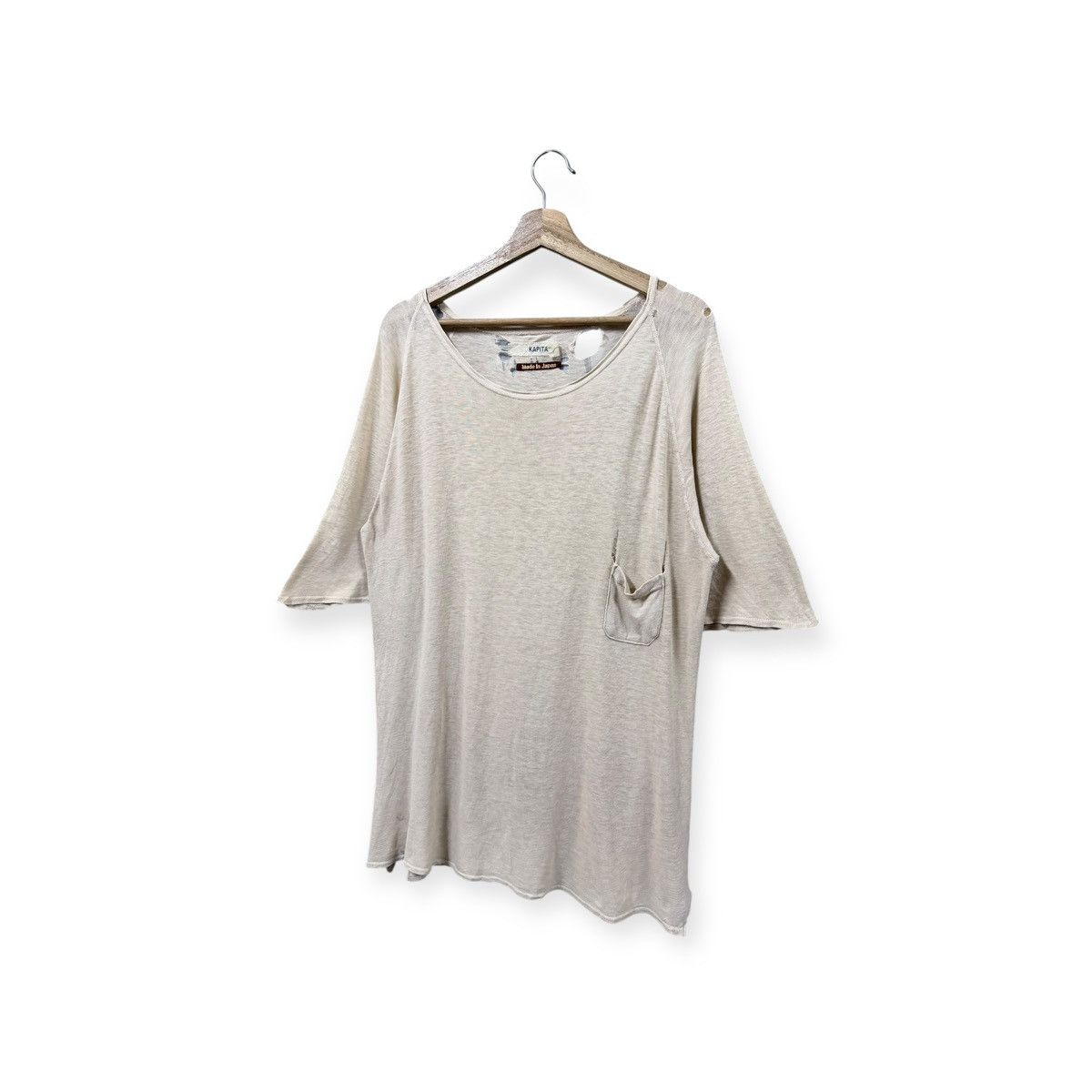 Kapital Kapital Oversized Single Pocket Ripped Disstresed Tee Size US M / EU 48-50 / 2 - 8 Thumbnail